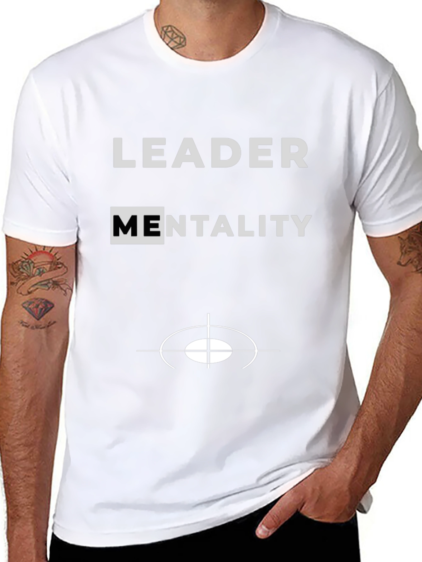 Black Leader Mentality T-Shirt - Black Graphic Tee view 8