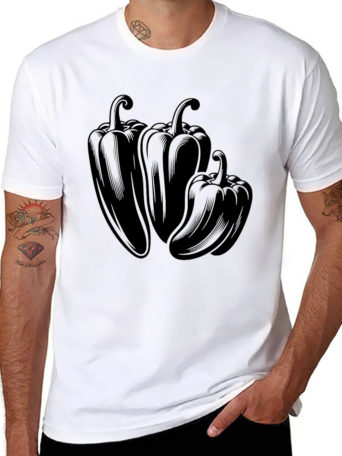 Black Black Pepper Graphic Tee - Stylish Unisex T-Shirt view 8