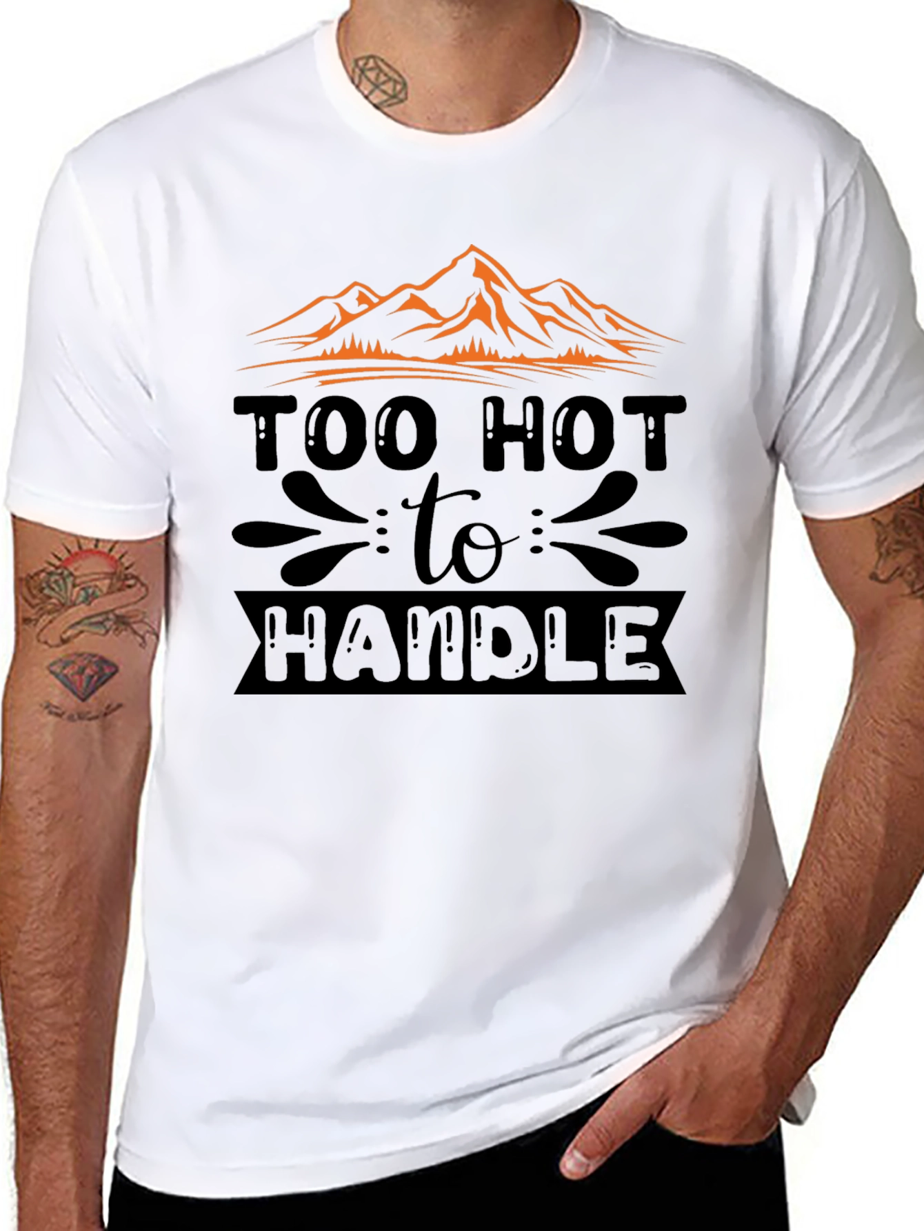 Black Too Hot To Handle Graphic Tee view 8