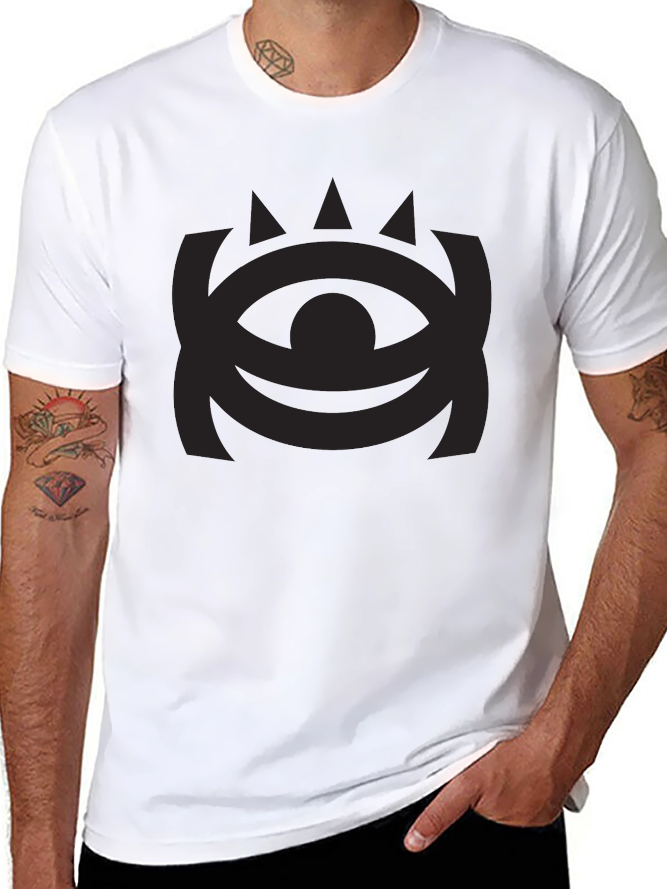 Black Dark Eye Graphic Tee - Mens Black T-Shirt view 8