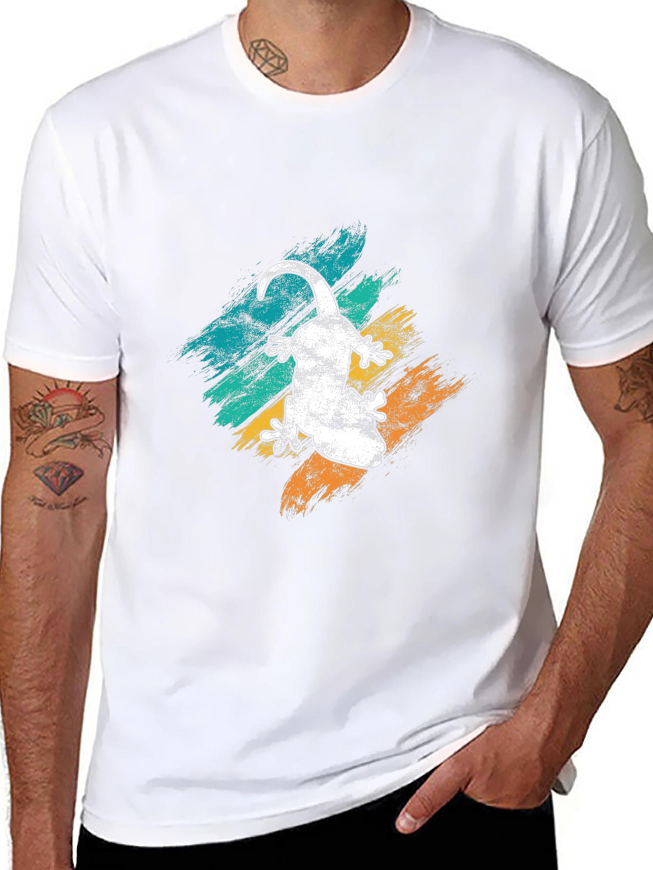 Gecko Graphic Tee - Cool Lizard Design - 8