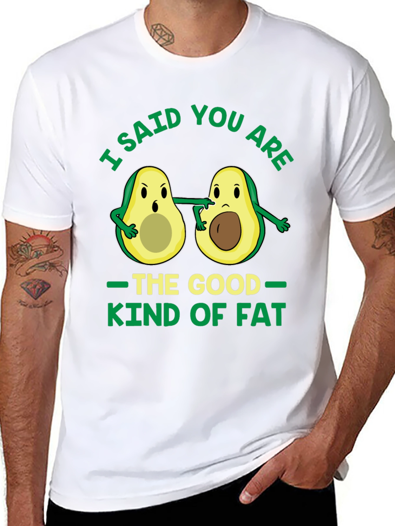 Black Avocado Good Fat Graphic T-Shirt view 8