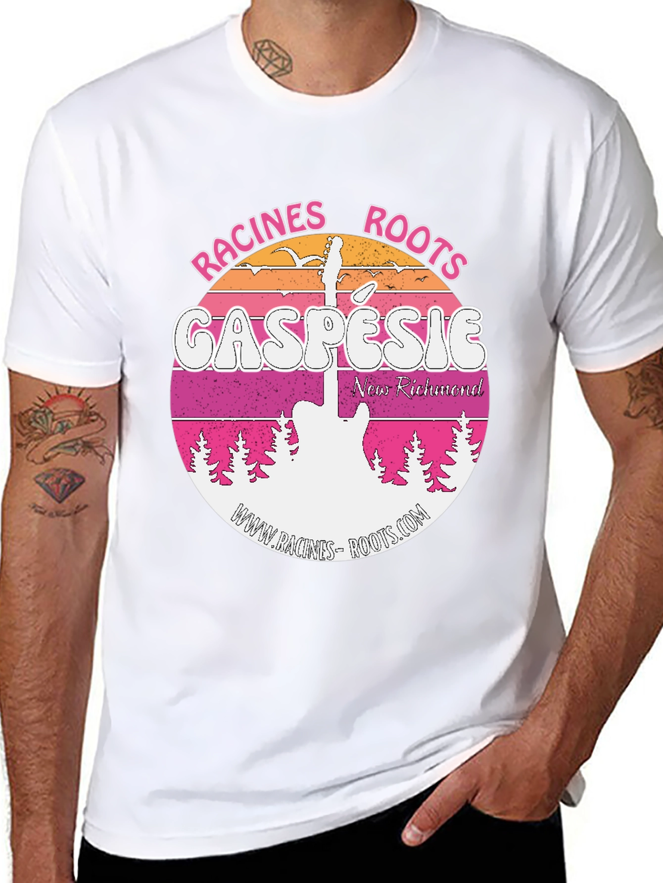 Black Racines Roots Gaspesie Black T-Shirt view 8