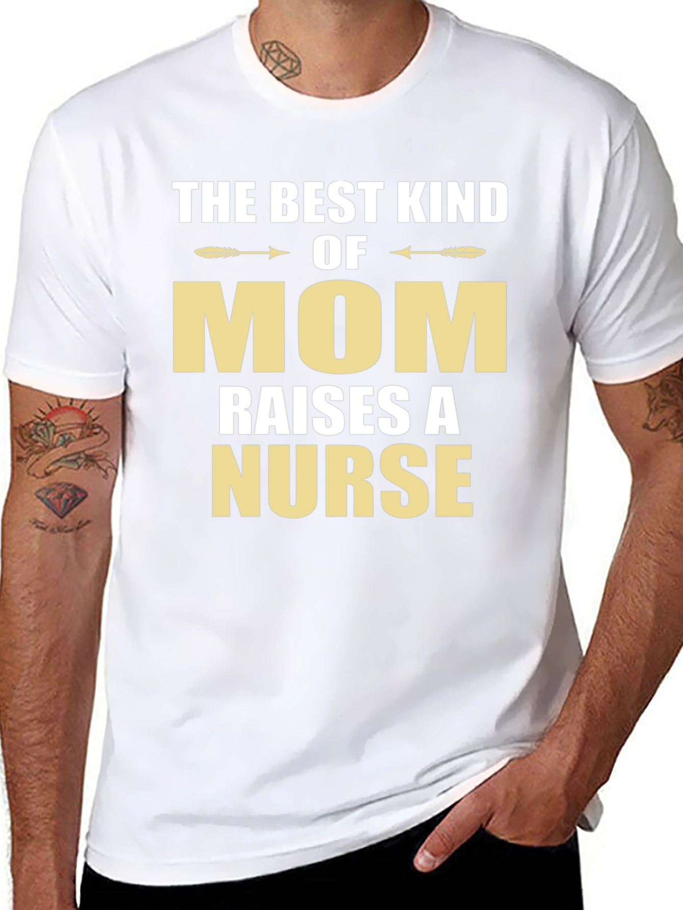Black Best Kind of Mom Raises a Nurse T-Shirt view 8