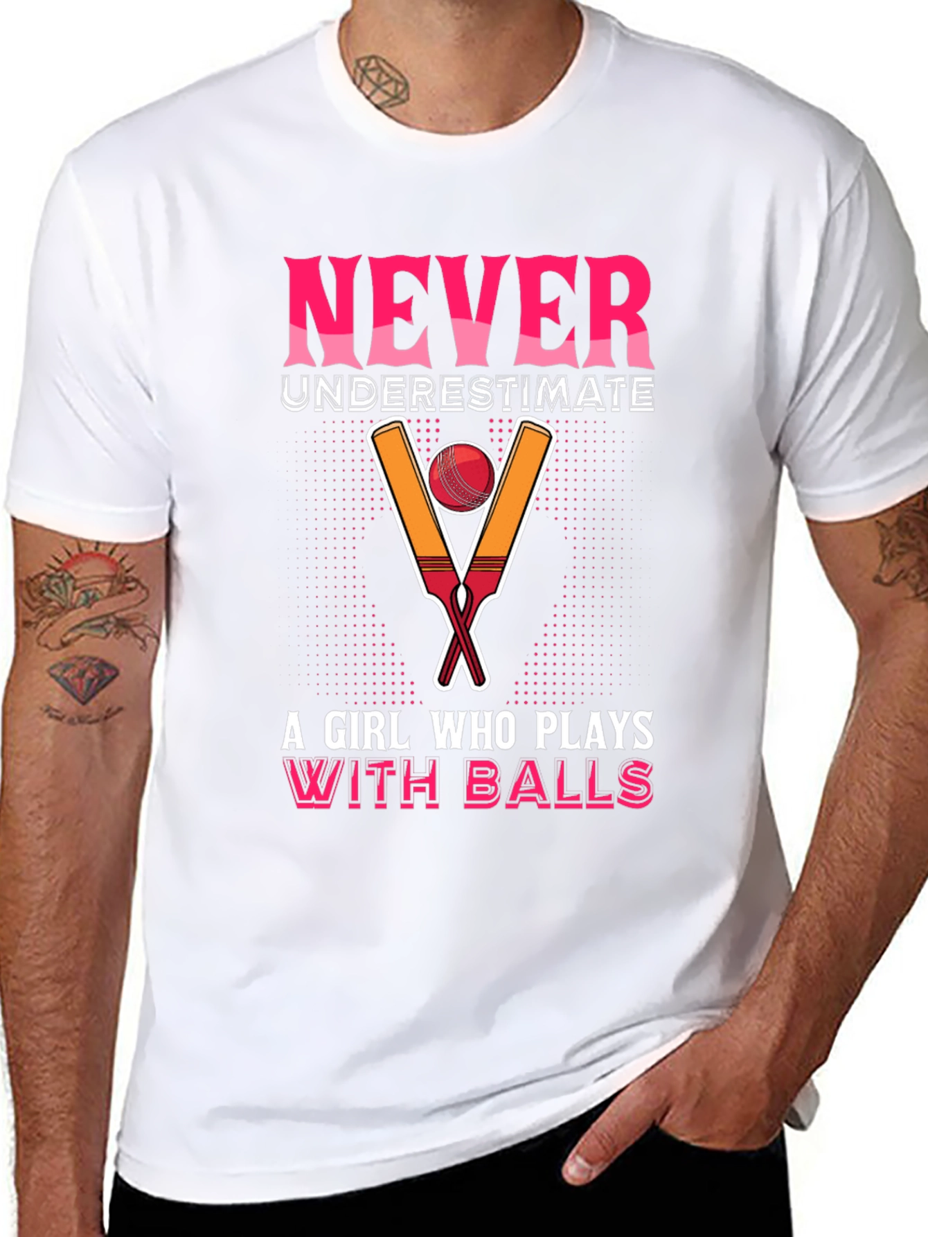 Black Never Underestimate A Girl Who Plays With Balls T-Shirt view 8