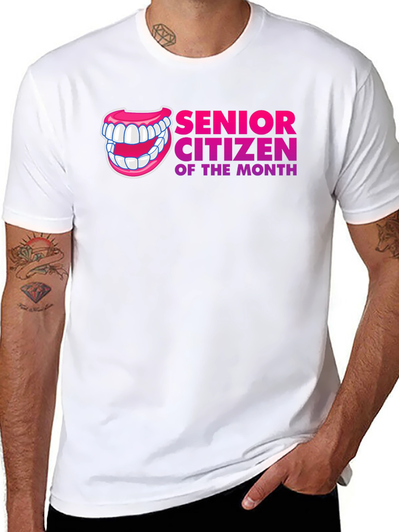 Black Senior Citizen of the Month Graphic T-Shirt view 8