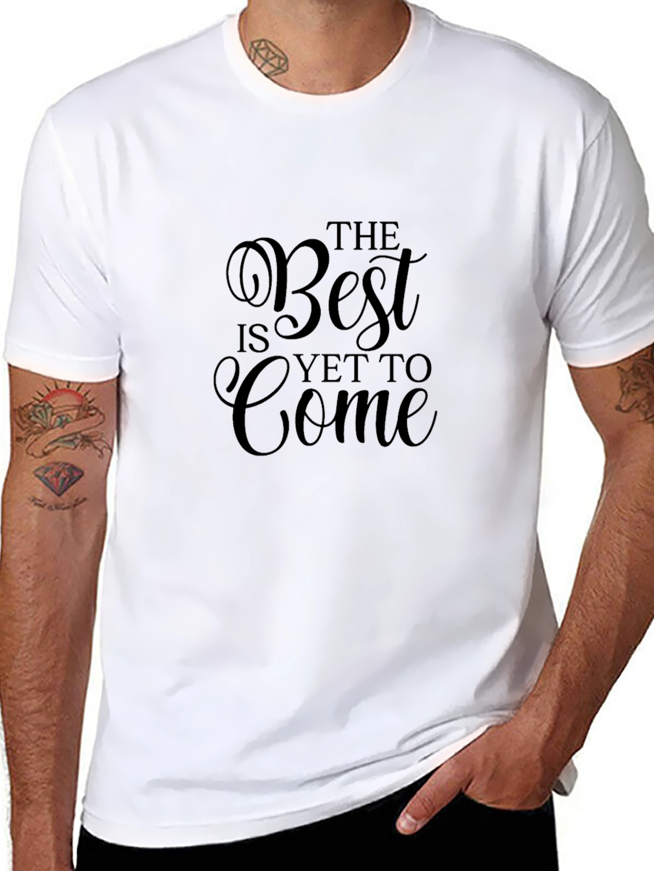Black Motivational T-Shirt - The Best is Yet to Come view 8