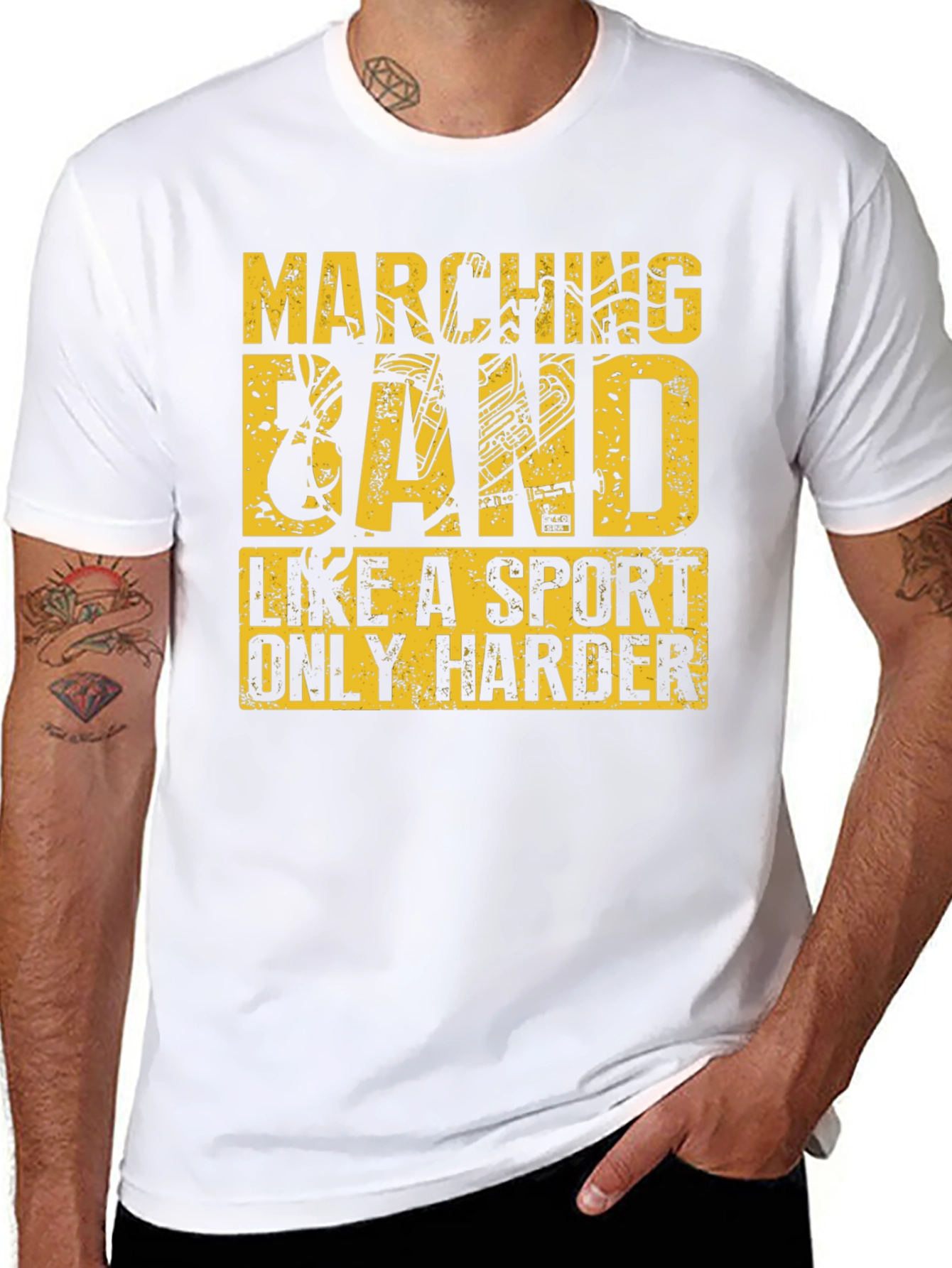 Black Marching Band is Like a Sport T-Shirt view 8