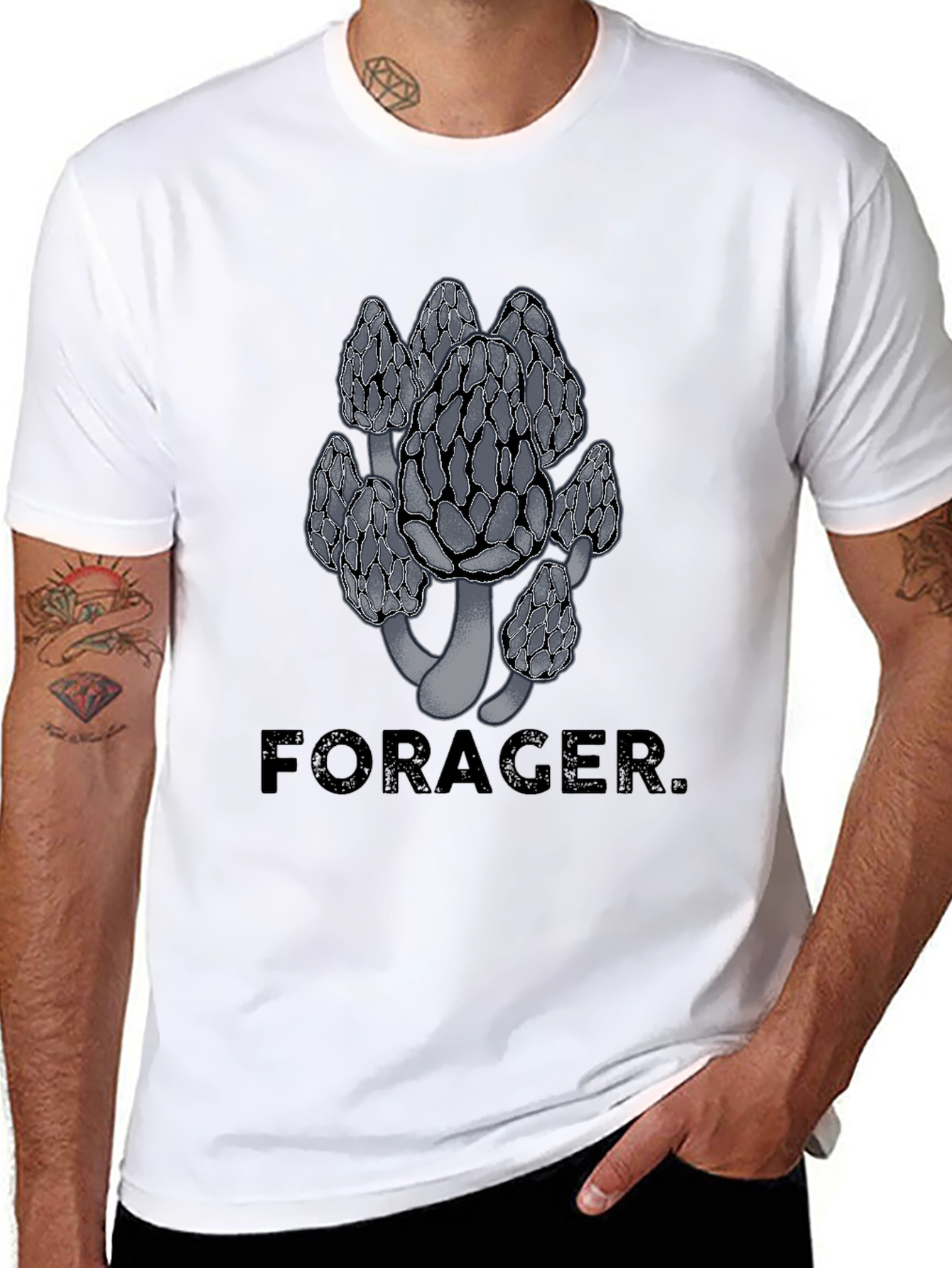 Black Forager Graphic Tee view 8