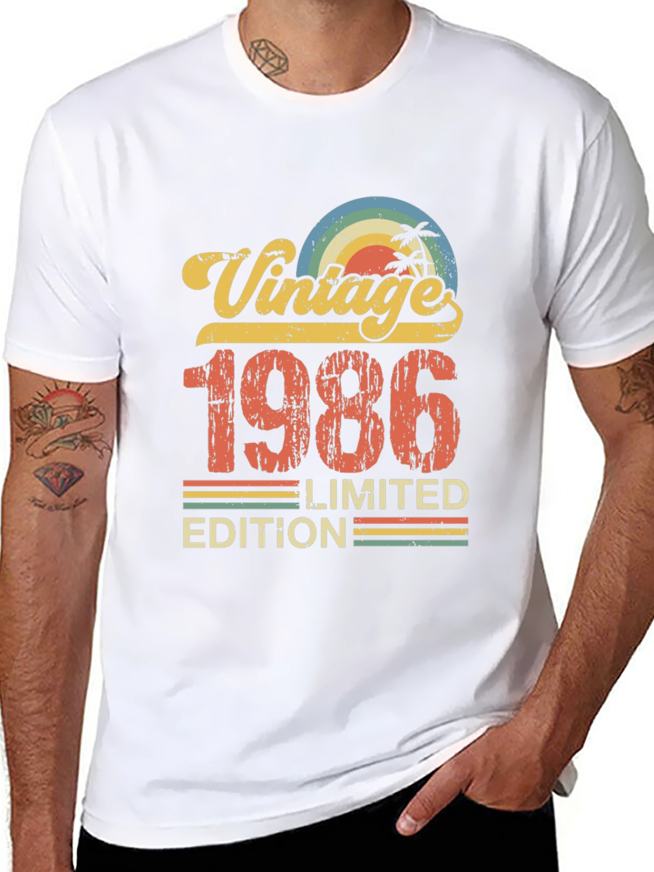 Black Vintage 1986 Limited Edition T-Shirt view 8