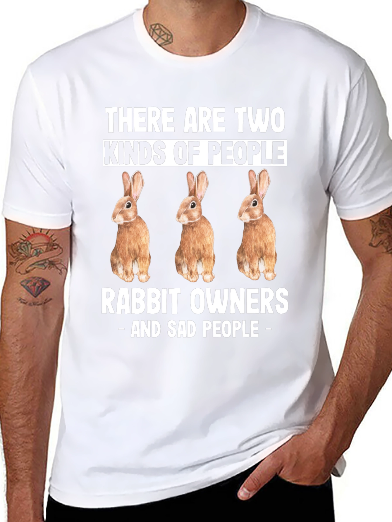 Black Rabbit Owners - T-Shirt, Funny Novelty Tee view 8
