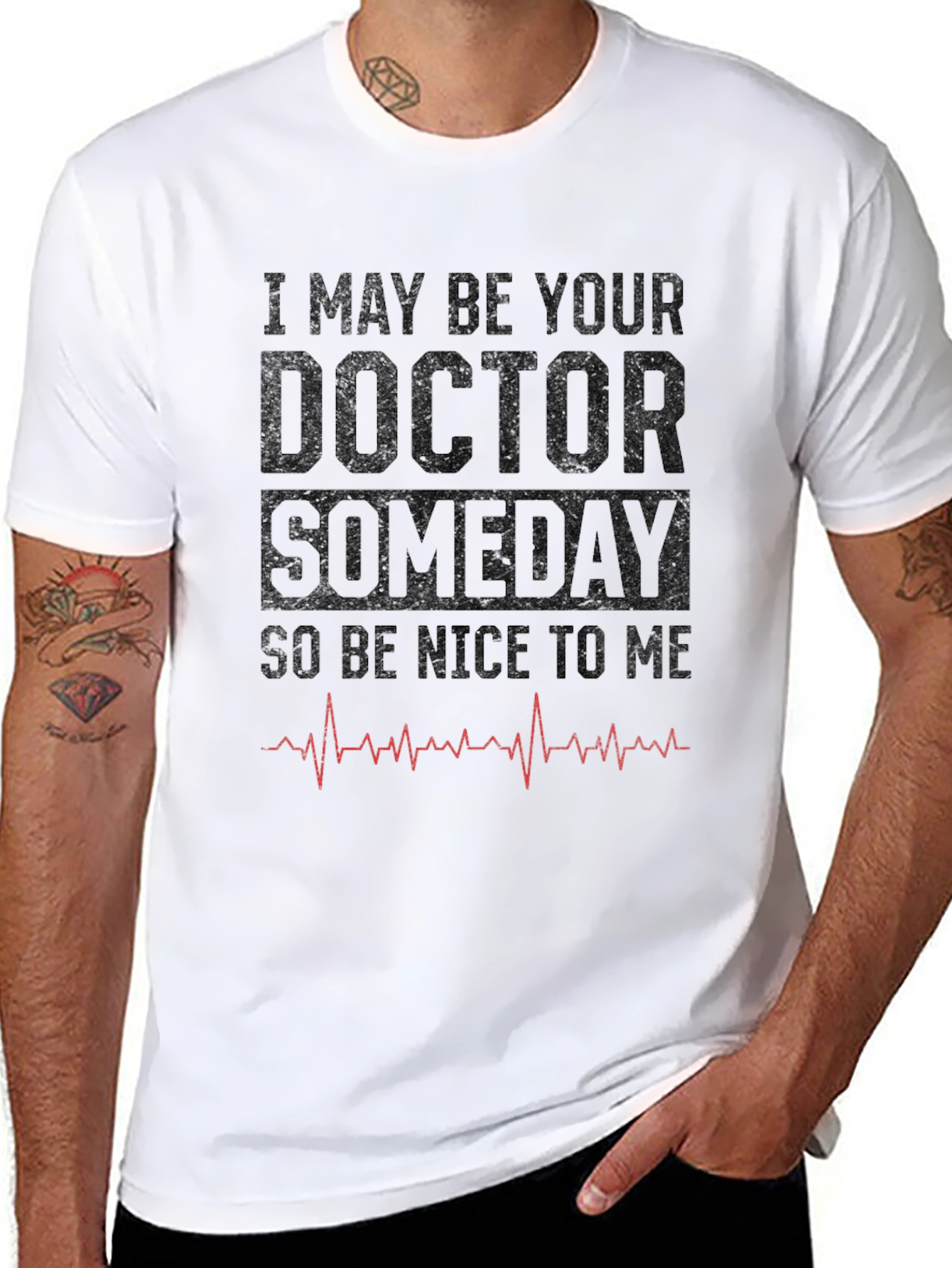 Black Future Doctor T-Shirt - Be Nice to Me! view 8