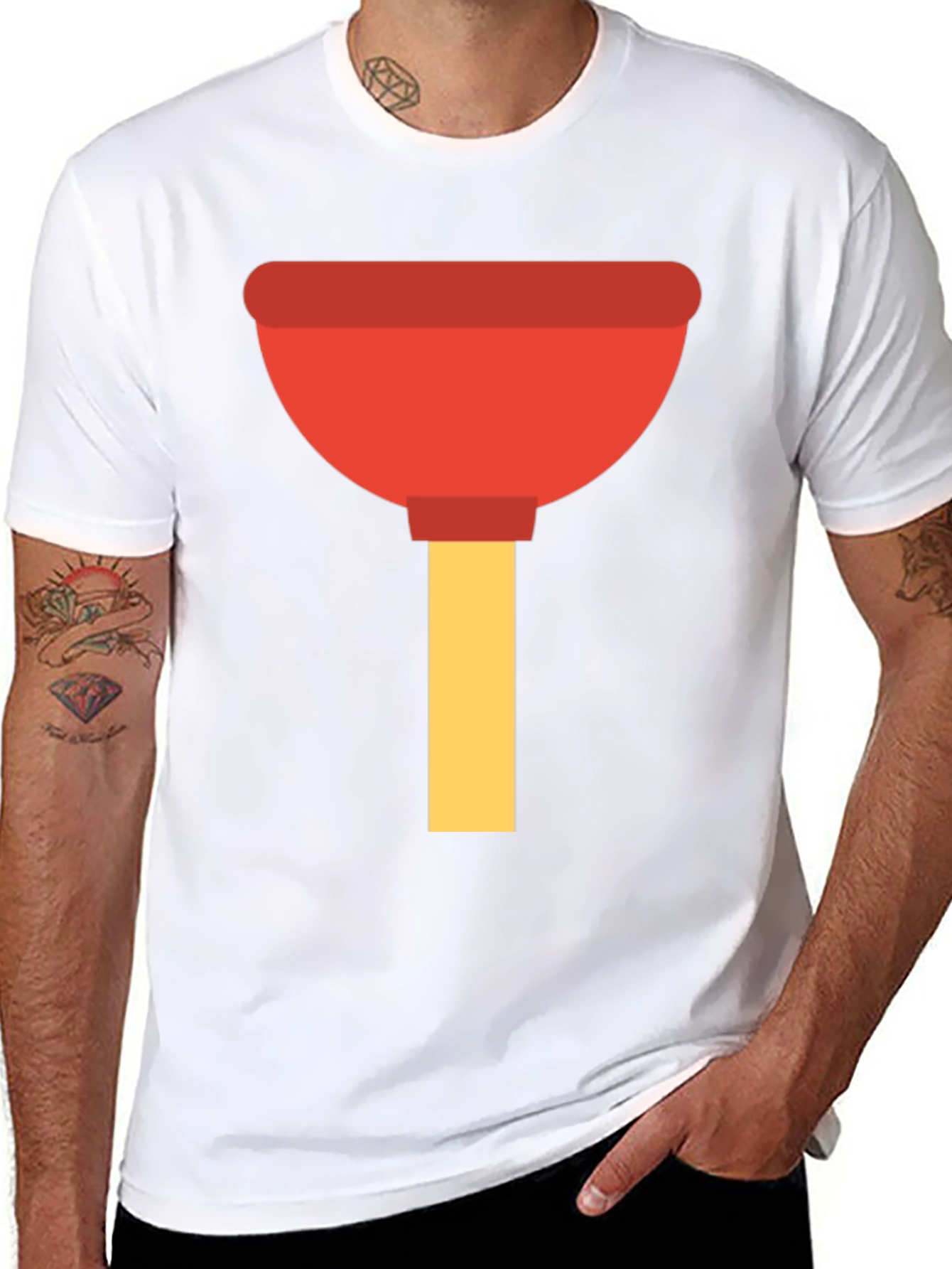 Black Plunger Graphic Tee - Fun & Functional! view 8