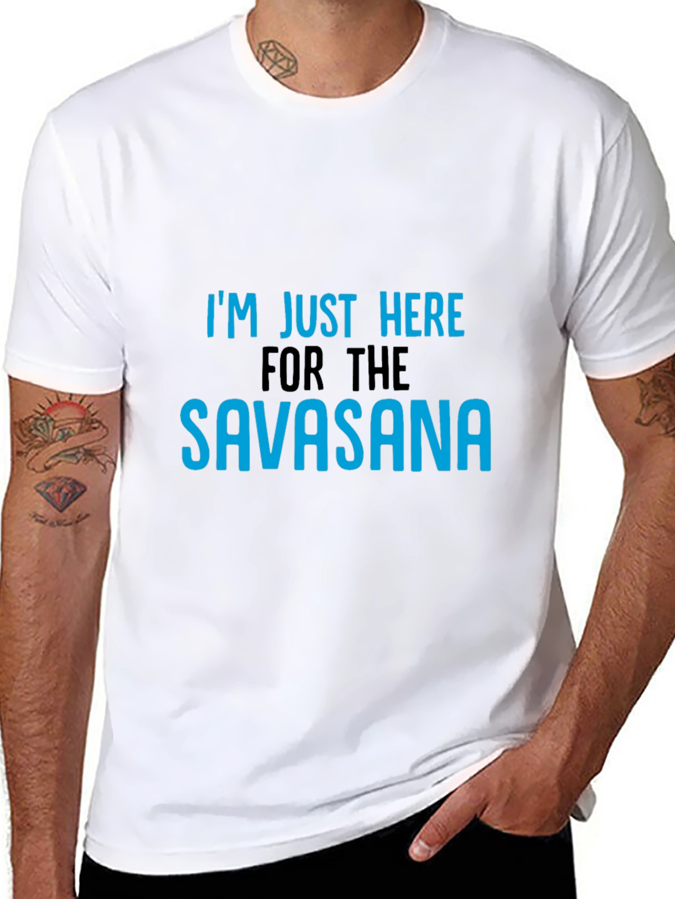 Black Savasana Yoga Tee - Funny Relaxation Shirt view 8