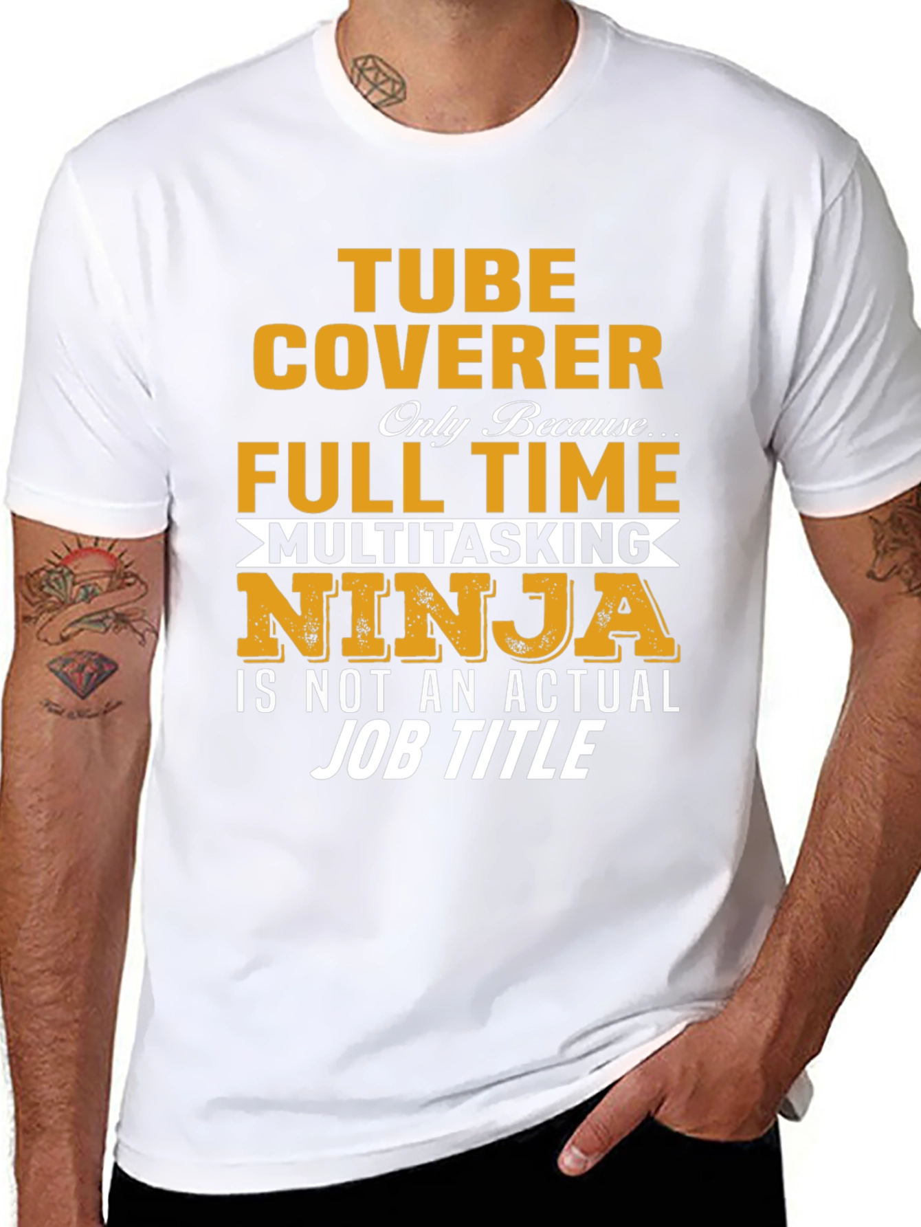 Black Tube Coverer Ninja Graphic Tee view 8
