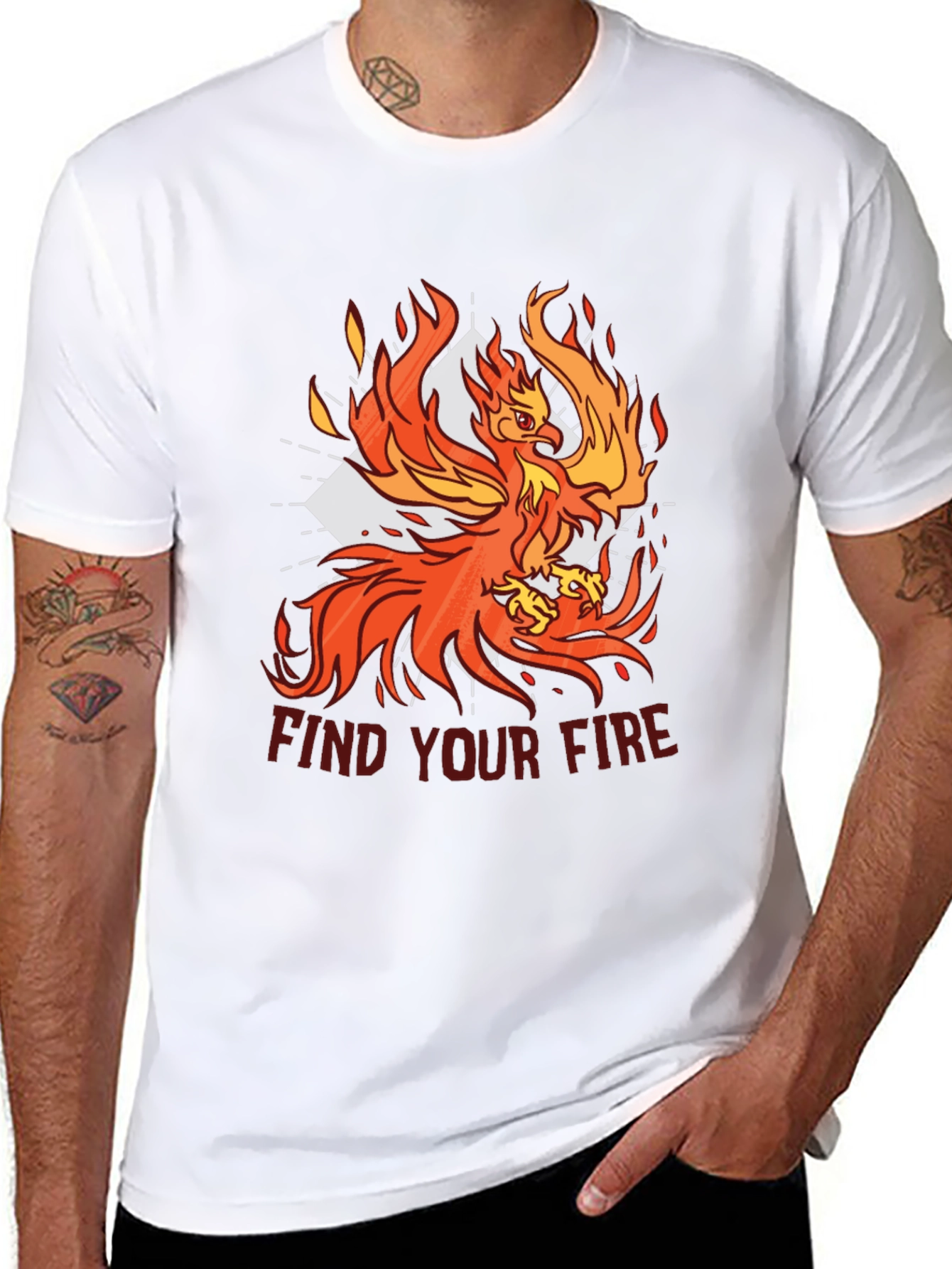 Black Phoenix Find Your Fire Graphic T-Shirt view 8