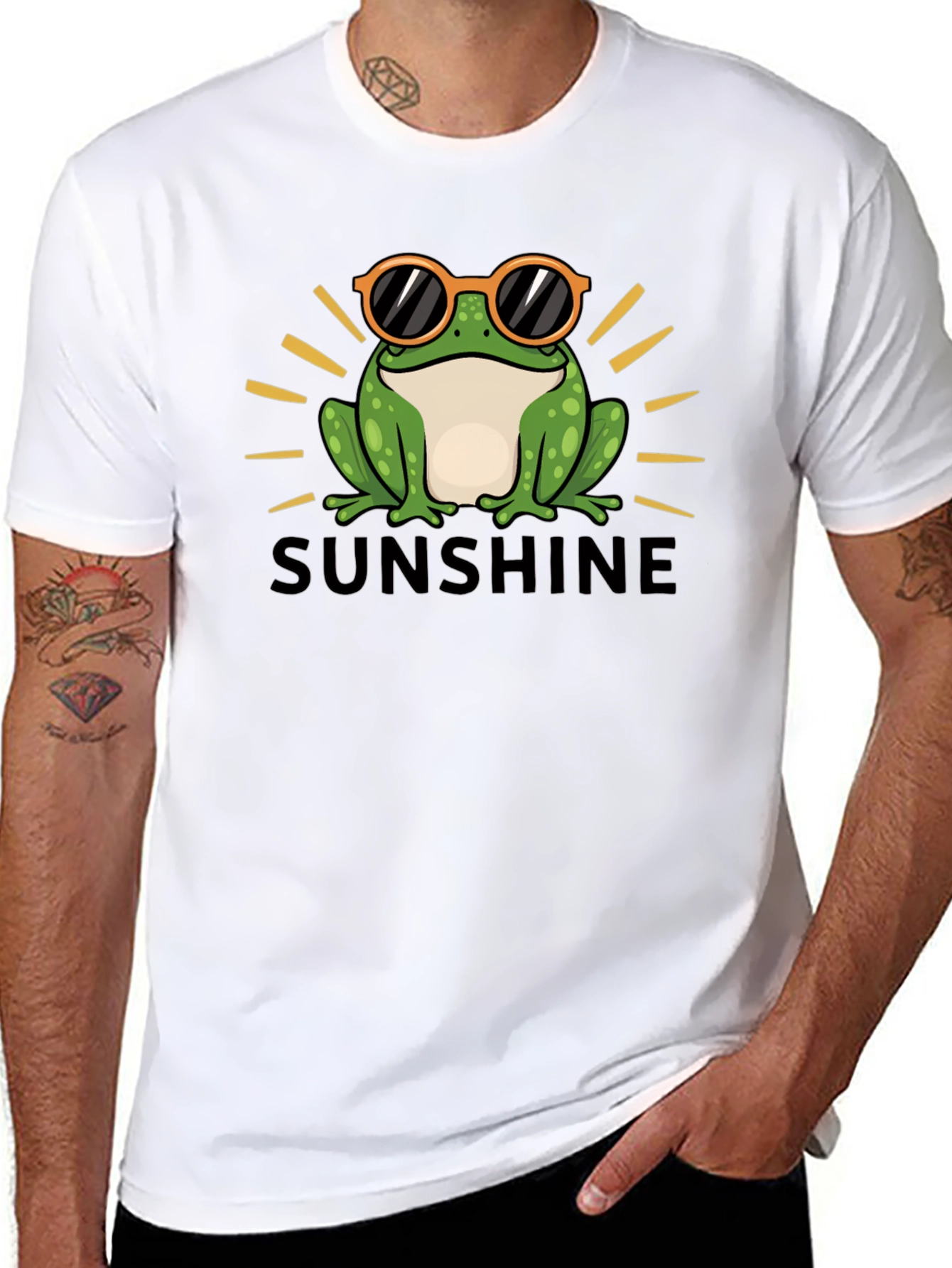 Black Sunshine Frog T-Shirt view 8