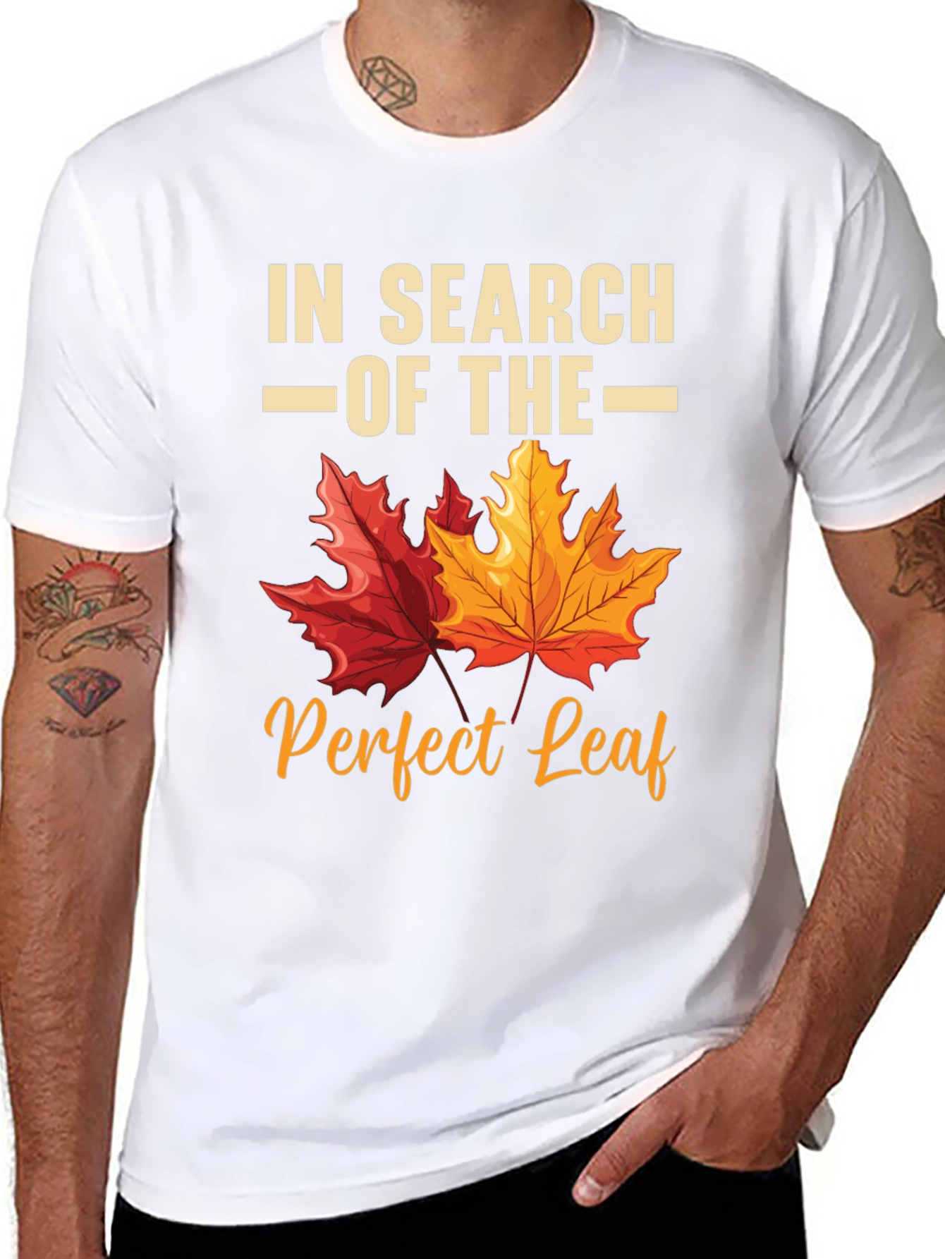 Black In Search of the Perfect Leaf T-Shirt view 8