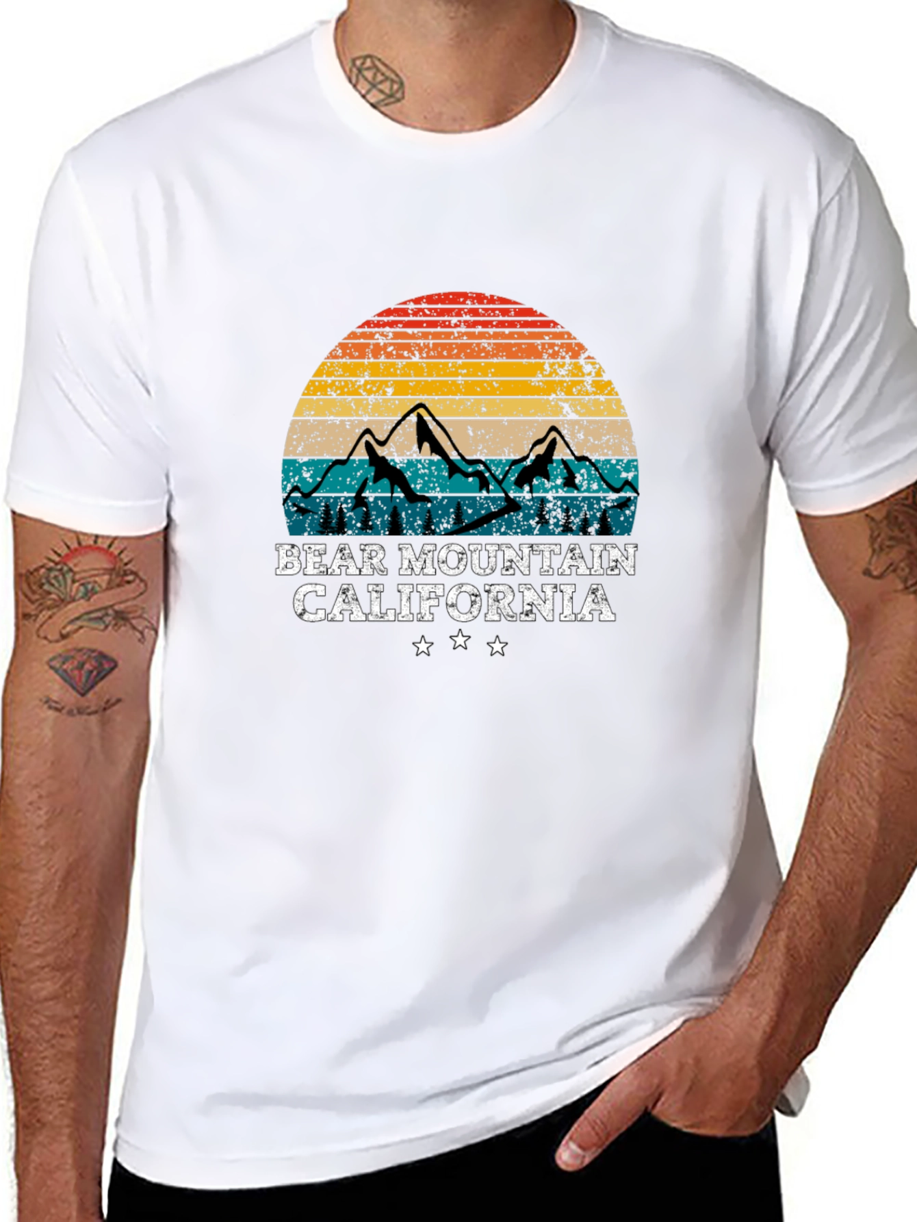 Black Bear Mountain California T-Shirt, Graphic Tee view 8