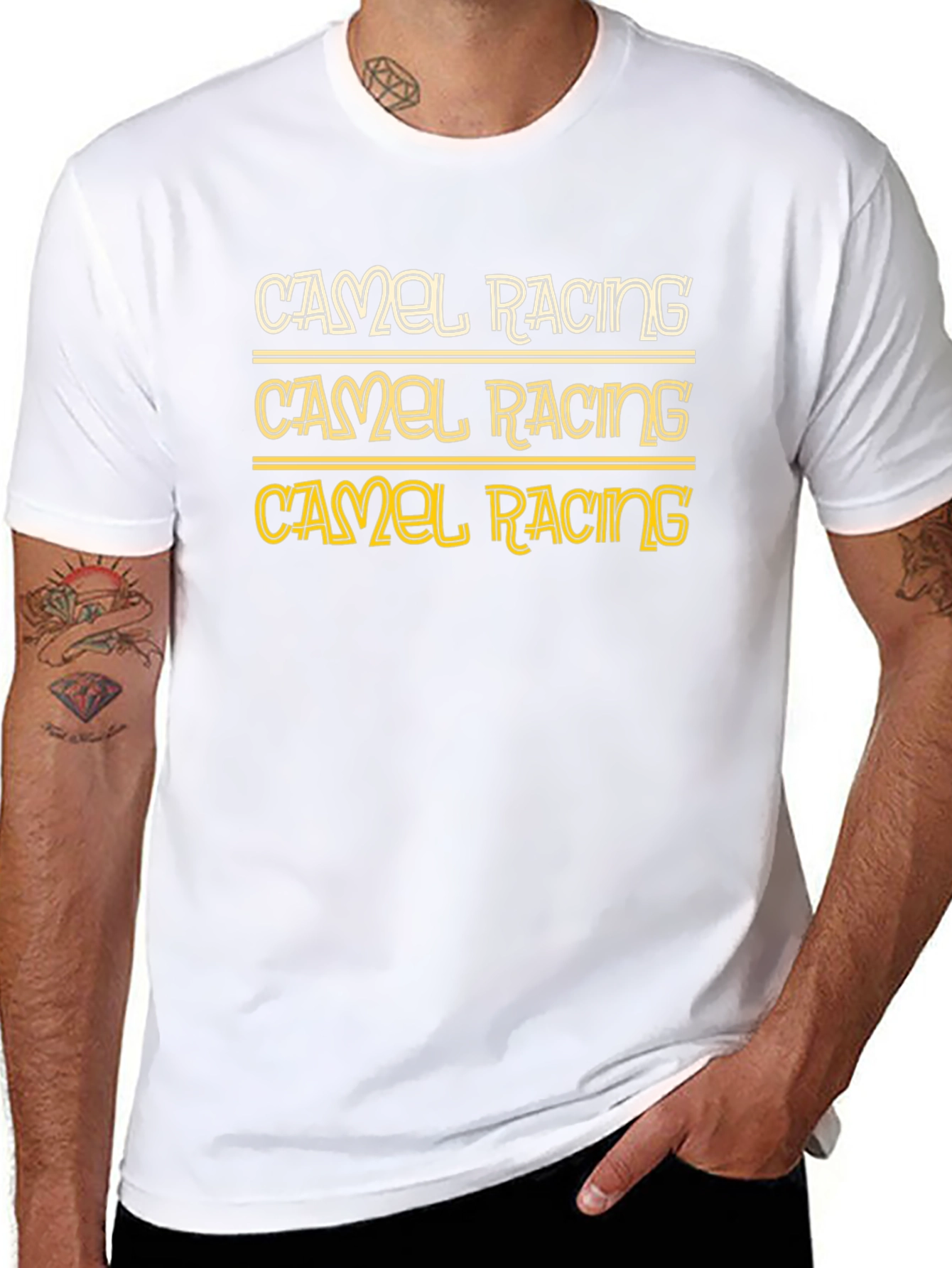Black Camel Racing Graphic T-Shirt - Unisex view 8