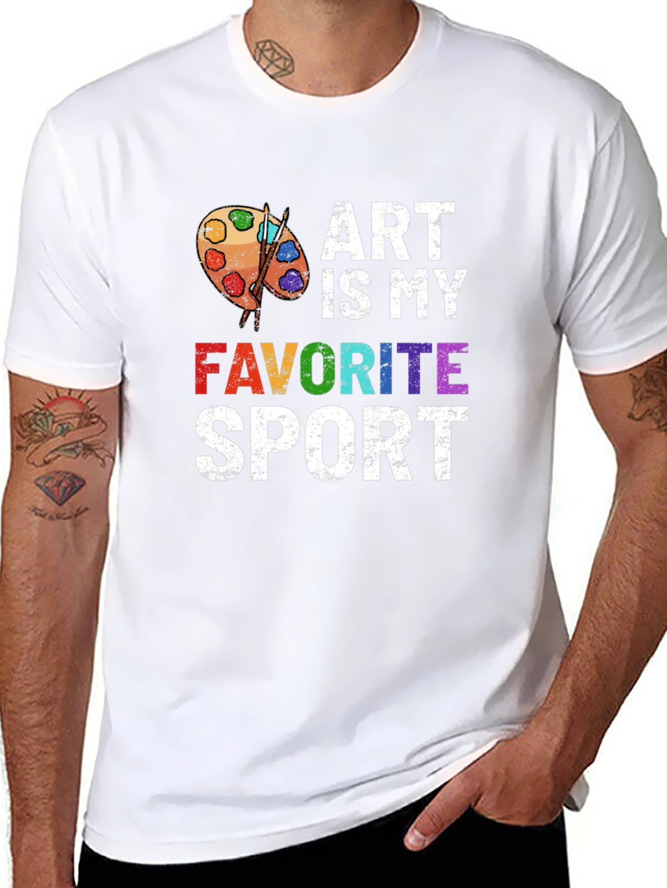 Black Art Is My Favorite Sport T-Shirt view 8
