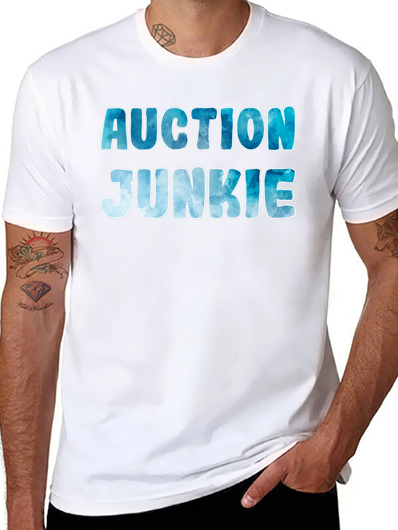 Black Auction Junkie T-Shirt view 8