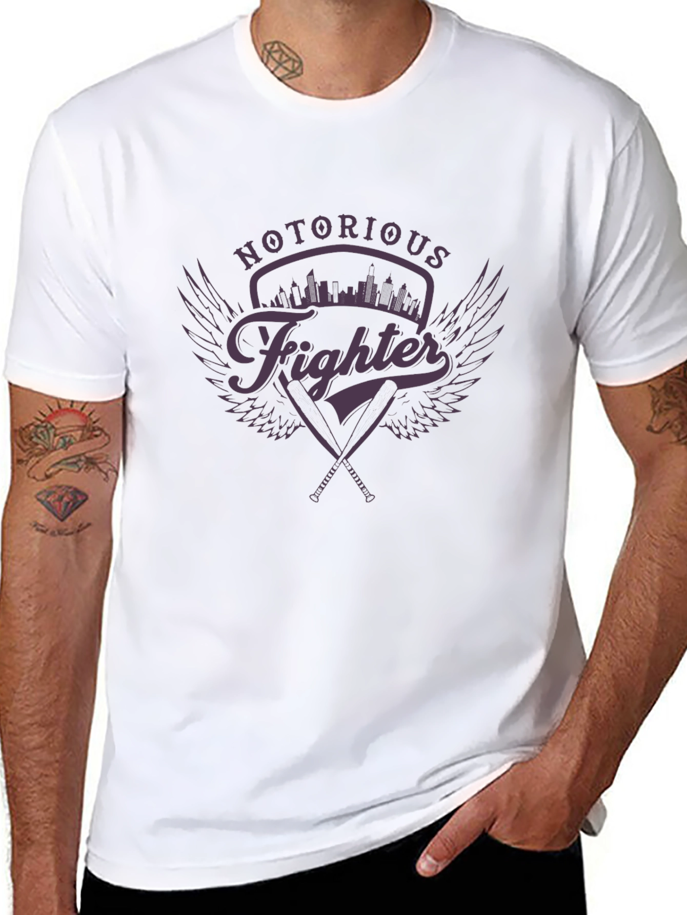 Black Notorious Fighter T-Shirt - Urban Style view 8