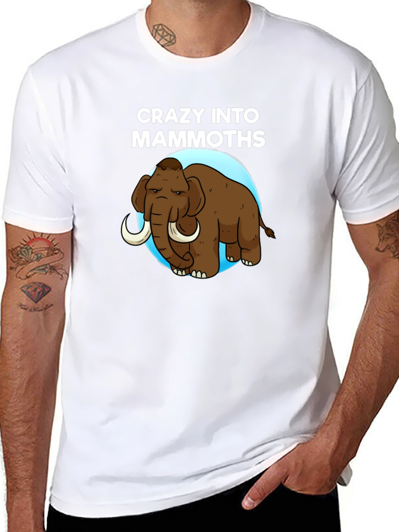 Black Crazy into Mammoths T-Shirt view 8