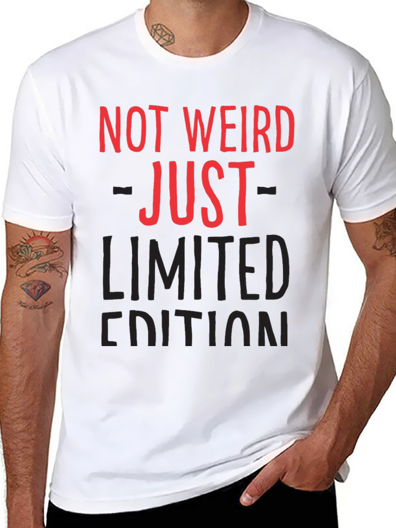 Black Not Weird Just Limited Edition Black T-Shirt view 8