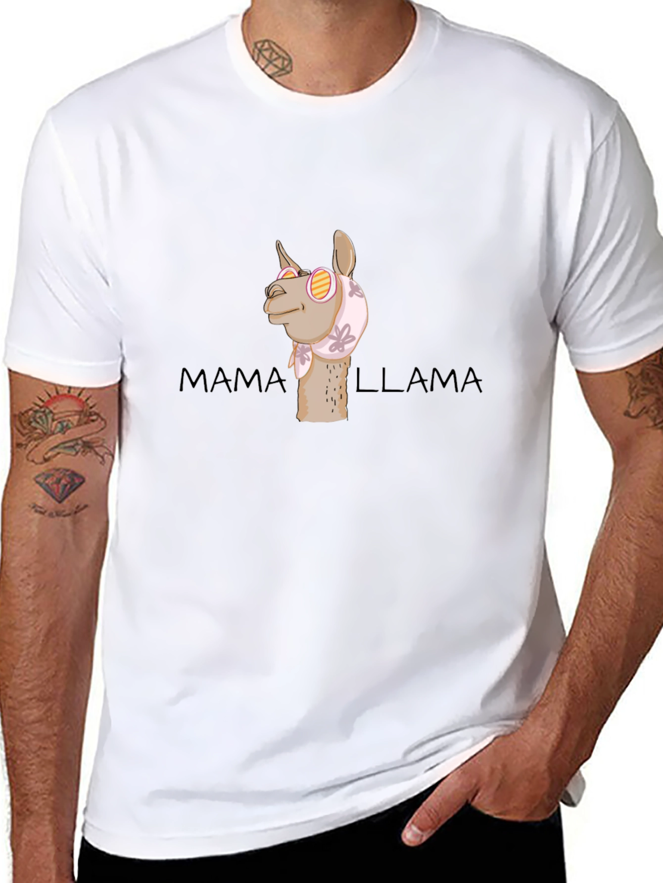 Black Mama Llama Graphic Tee view 8
