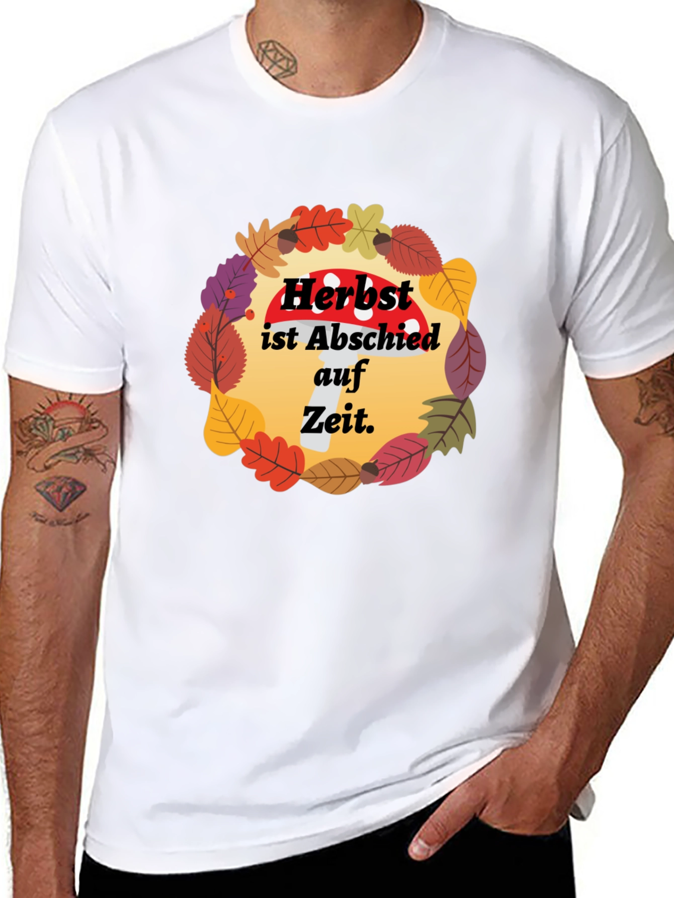 Autumn Leaves Graphic T-Shirt - 8