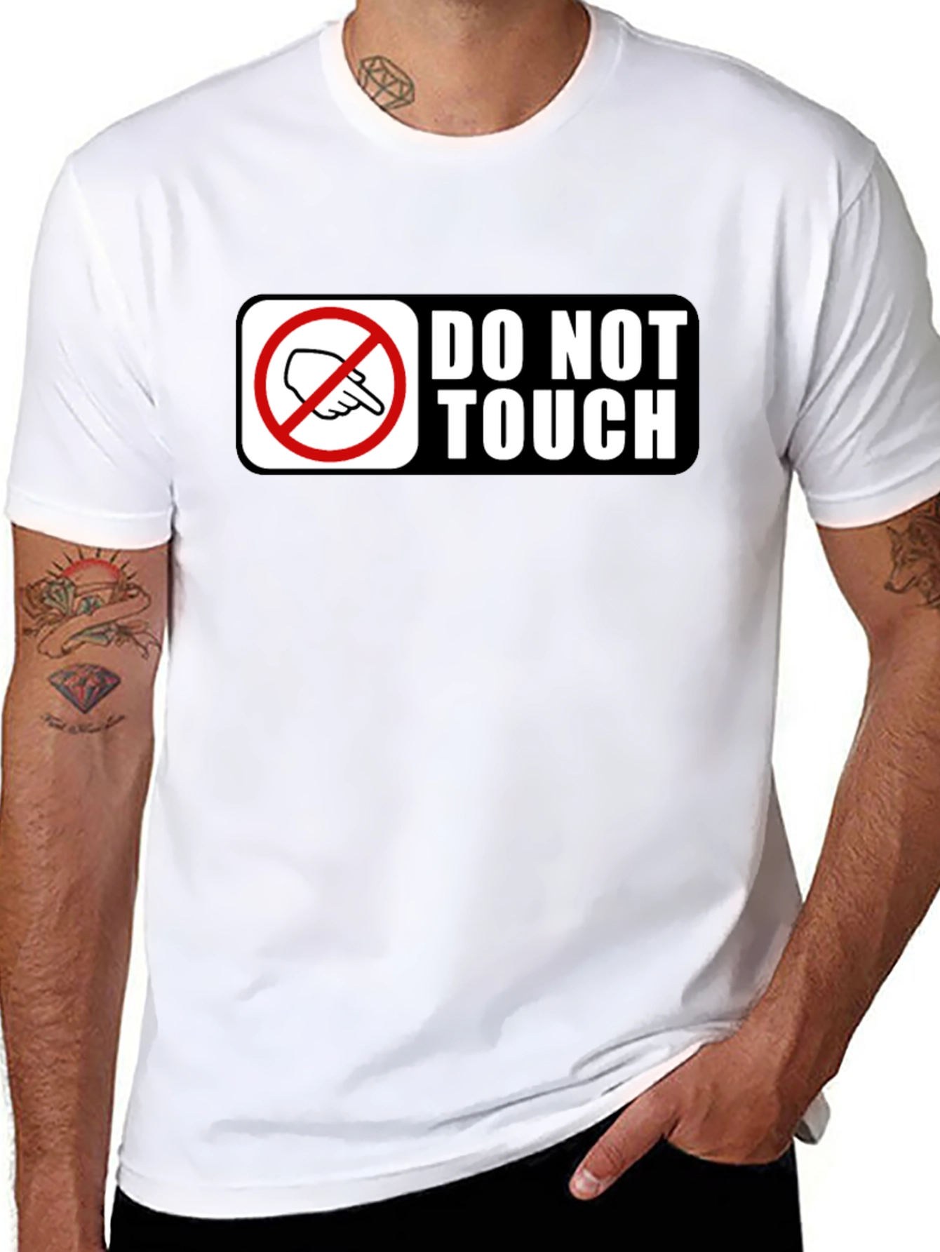 Black Do Not Touch Graphic T-Shirt view 8