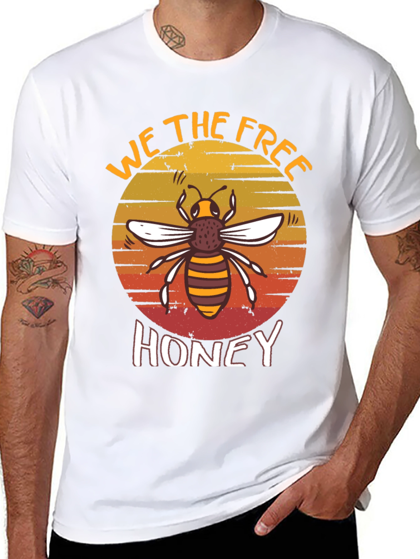 Black We the Free Honey Bee Graphic Tee view 8