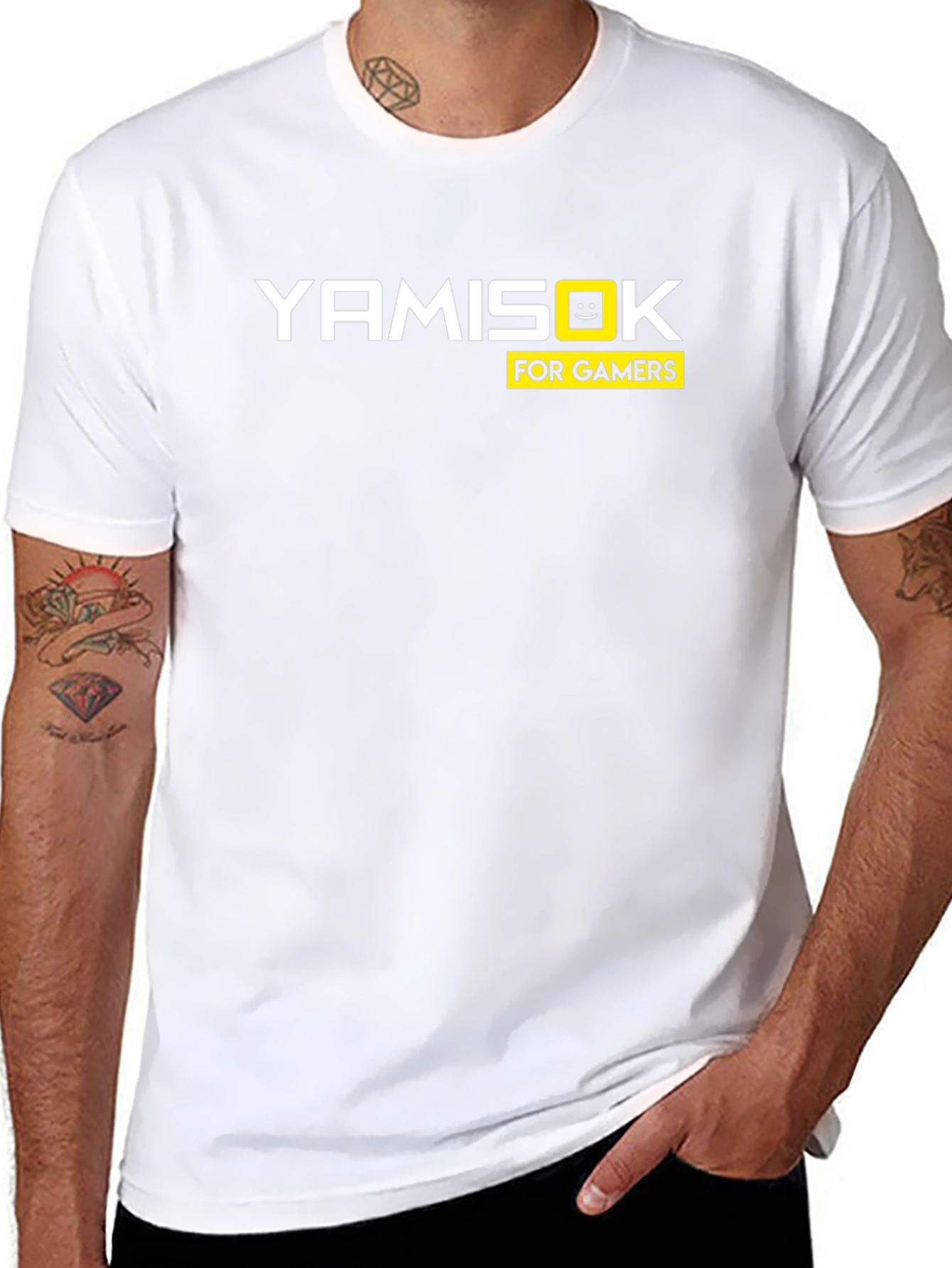 Black Yamisok For Gamers Black T-Shirt view 8