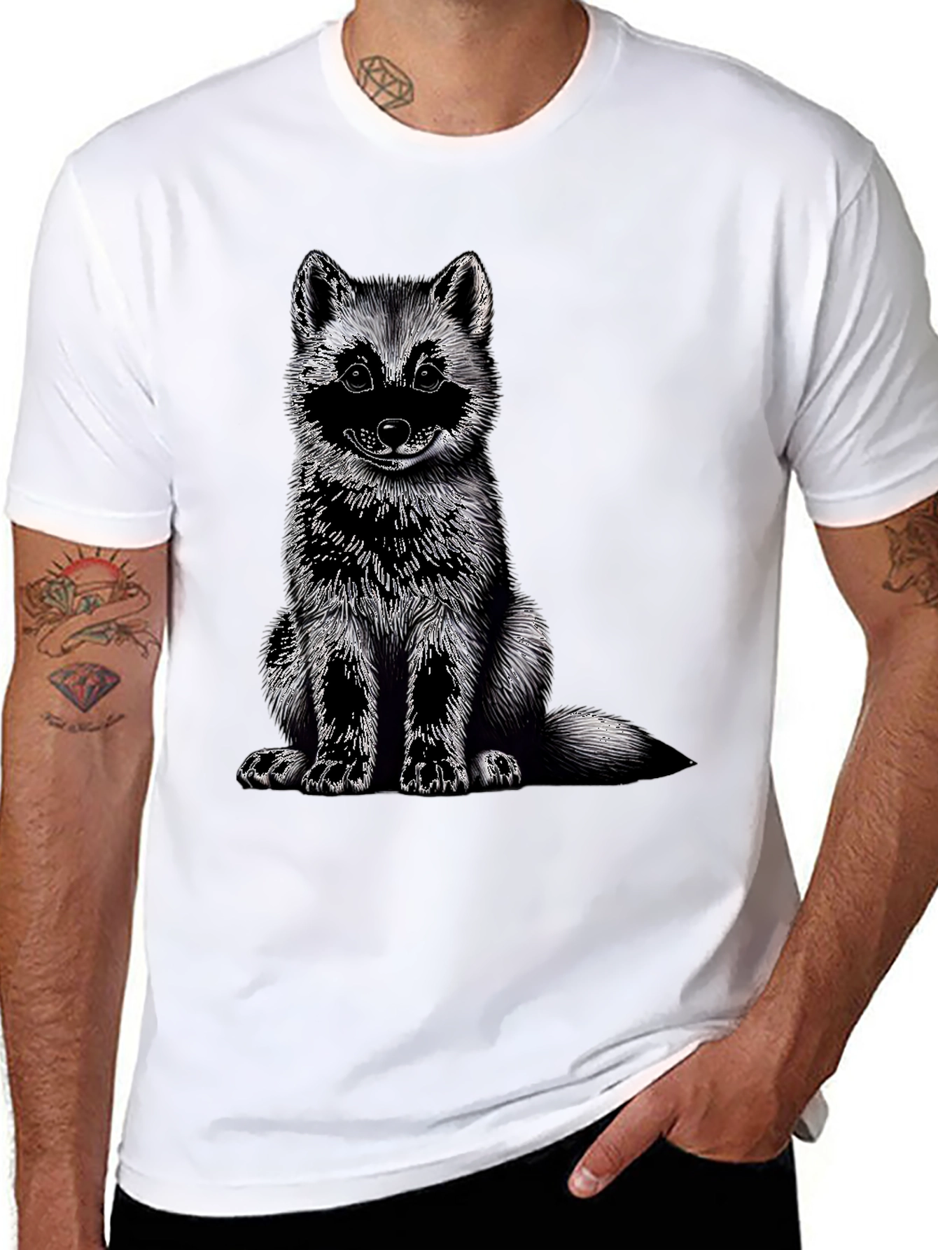 Cute Raccoon Graphic Print T-Shirt - Soft & Stylish - 8