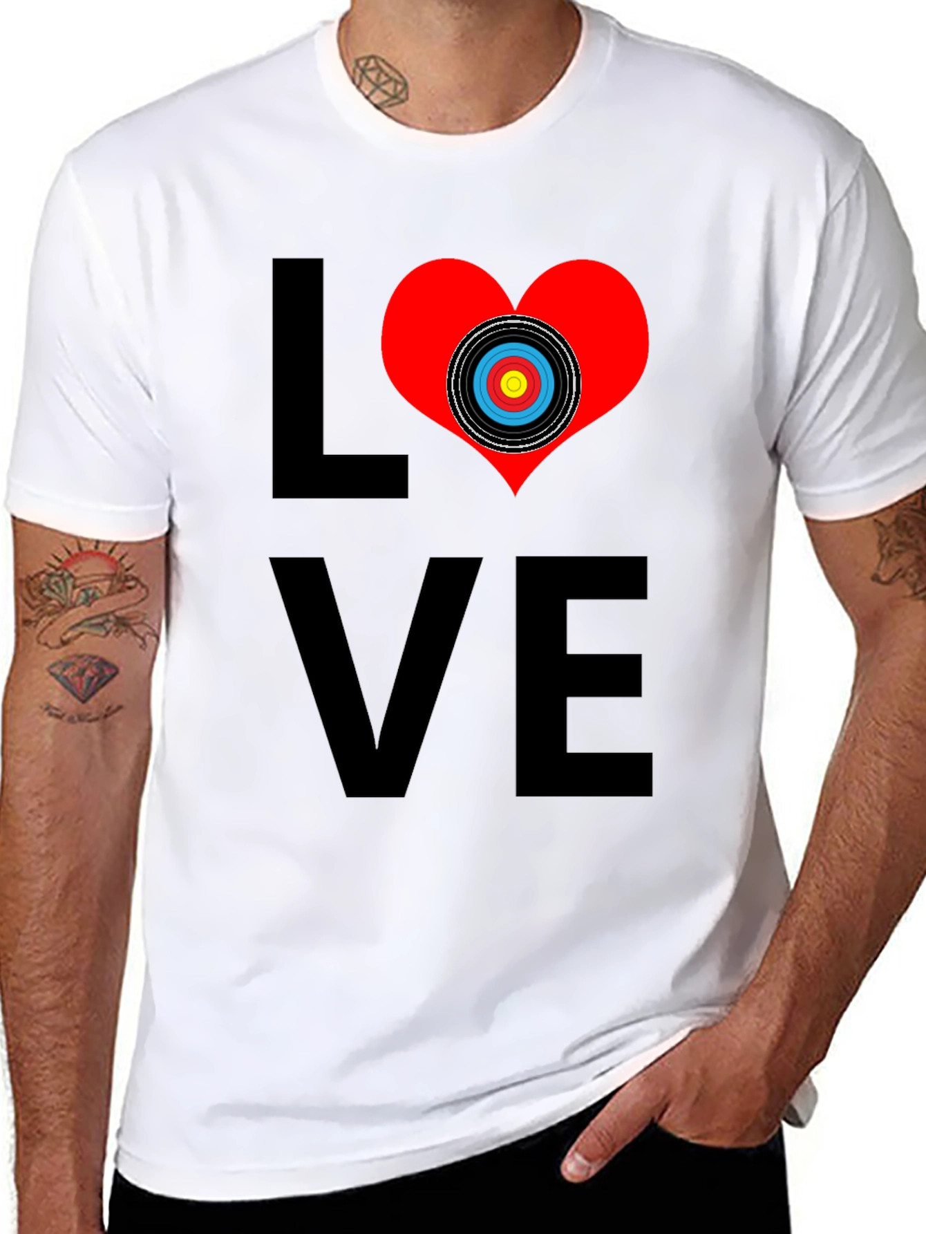 Black Archery Love T-Shirt view 8