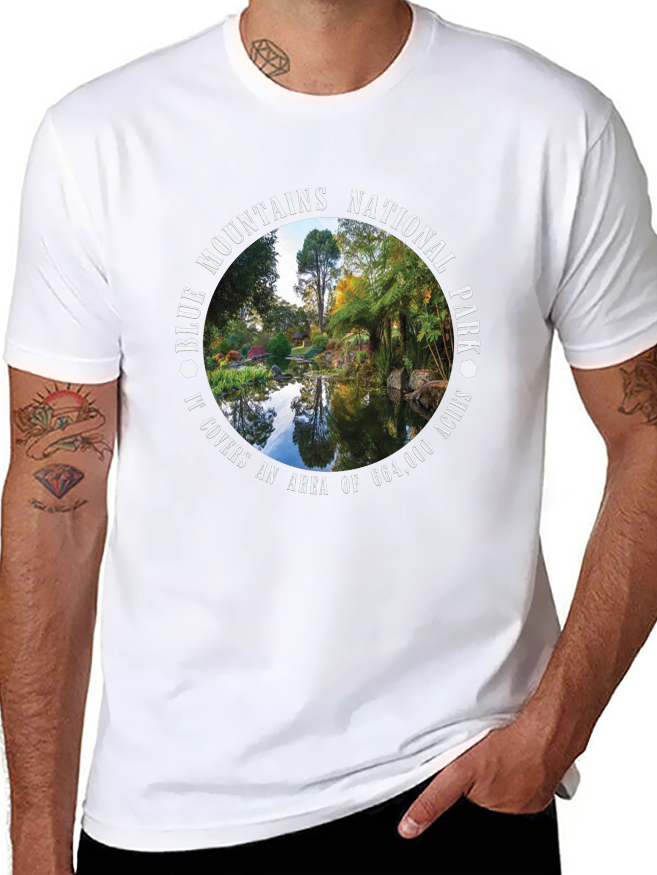 Black Blue Mountains National Park T-Shirt view 8