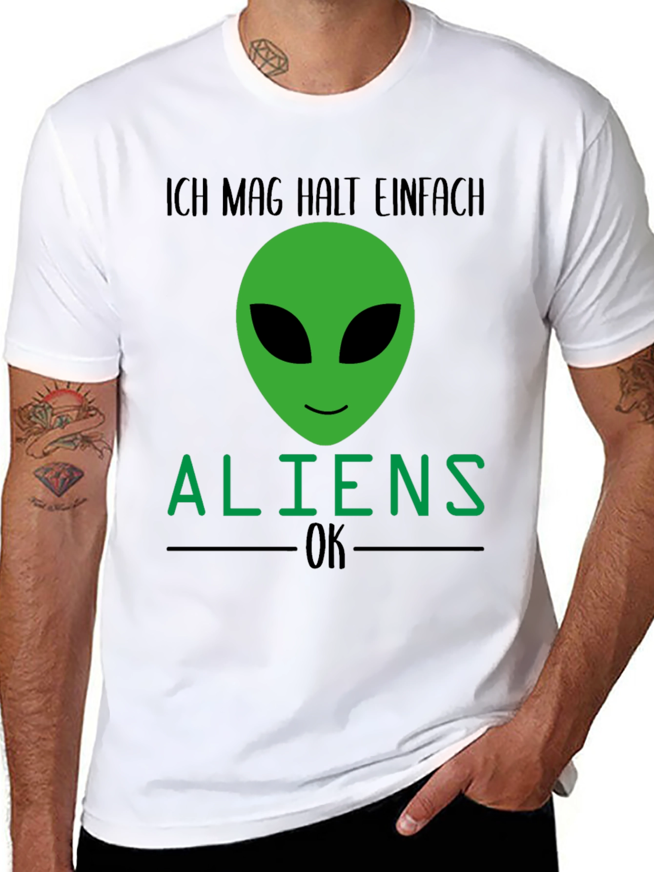 Alien Graphic Tee - Ich Mag Halt Einfach Aliens OK - 8