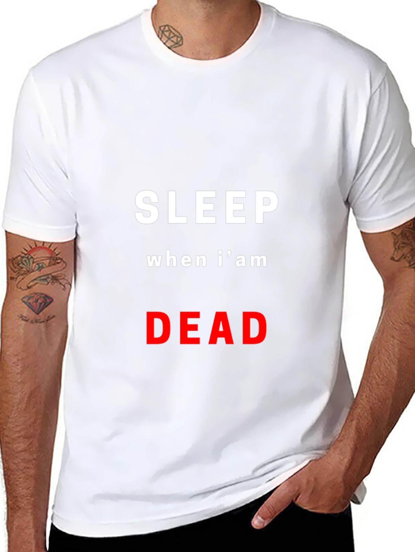 Black Sleep When I'm Dead Graphic T-Shirt view 8