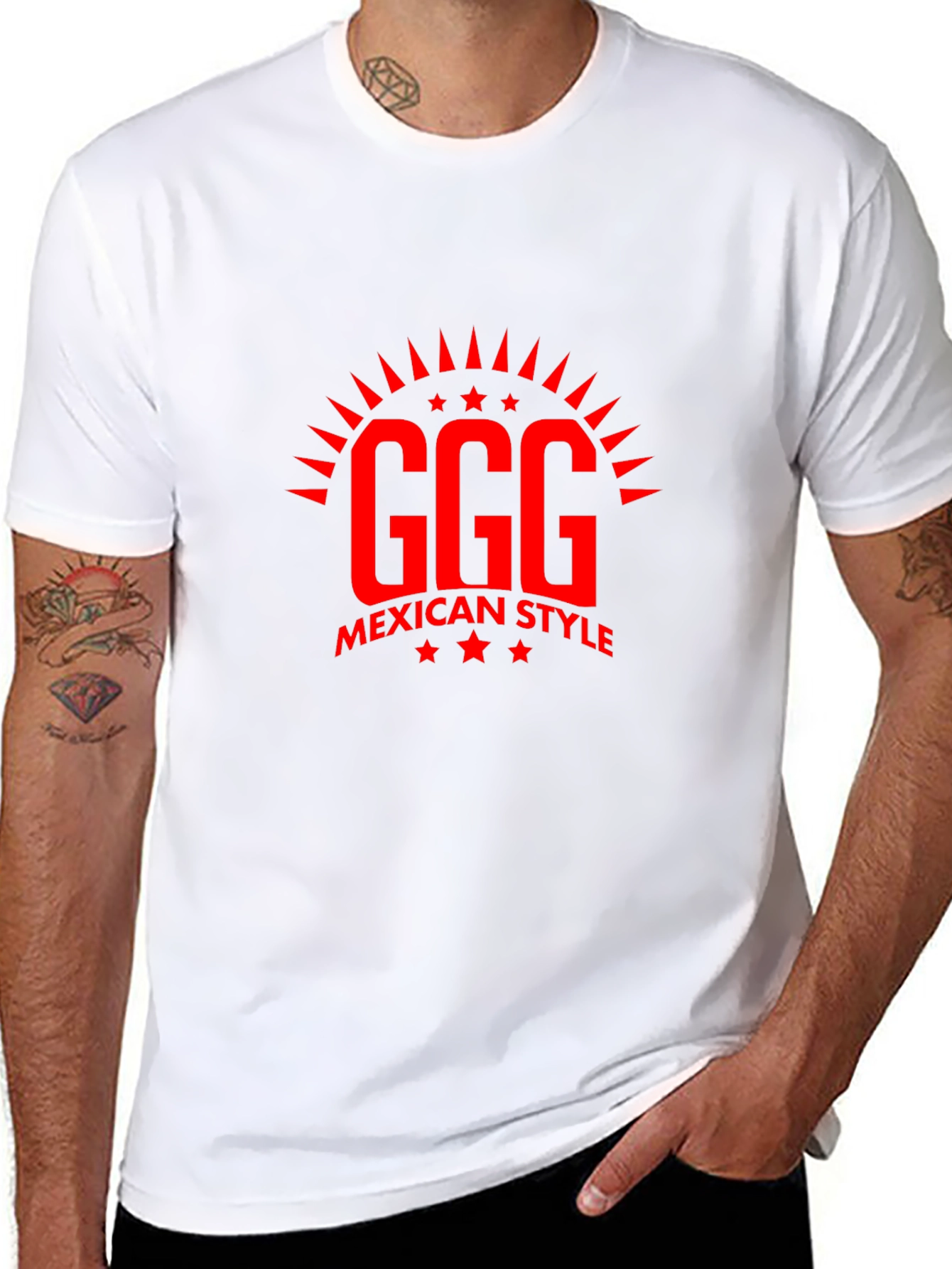 Black GGG Mexican Style Black T-Shirt view 8