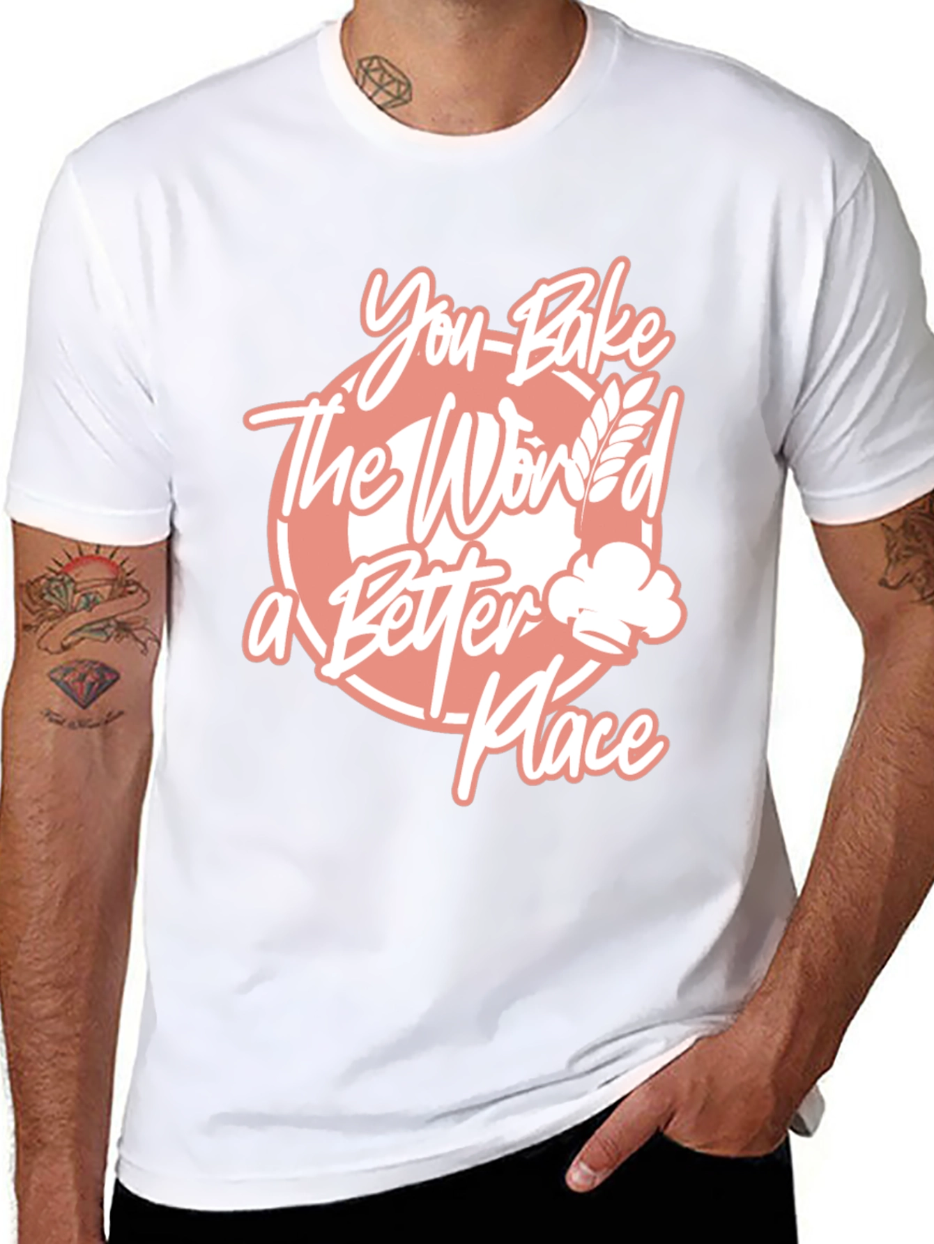 Black You Bake the World Better T-Shirt view 8
