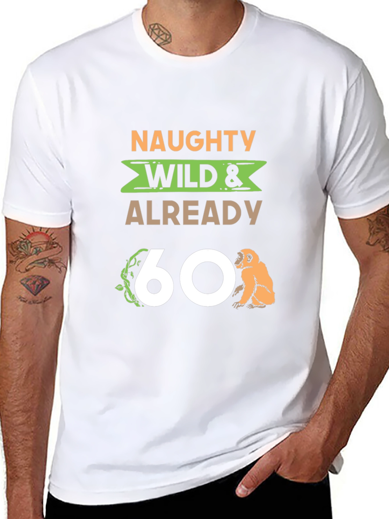 Black Naughty Wild & Already 60 T-Shirt view 8