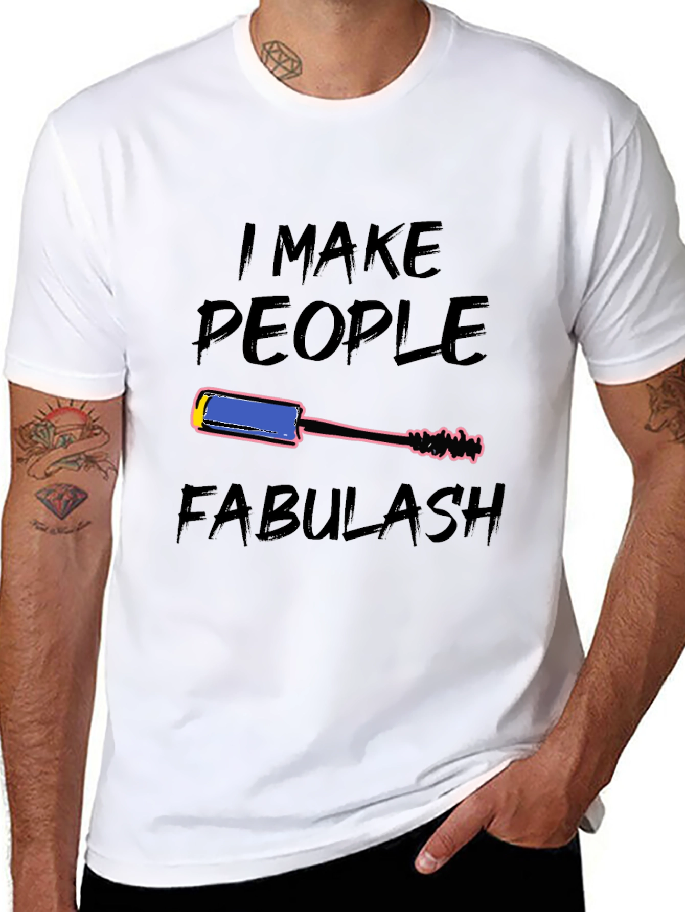 Black Fabulash Mascara T-Shirt - Beauty & Style view 8