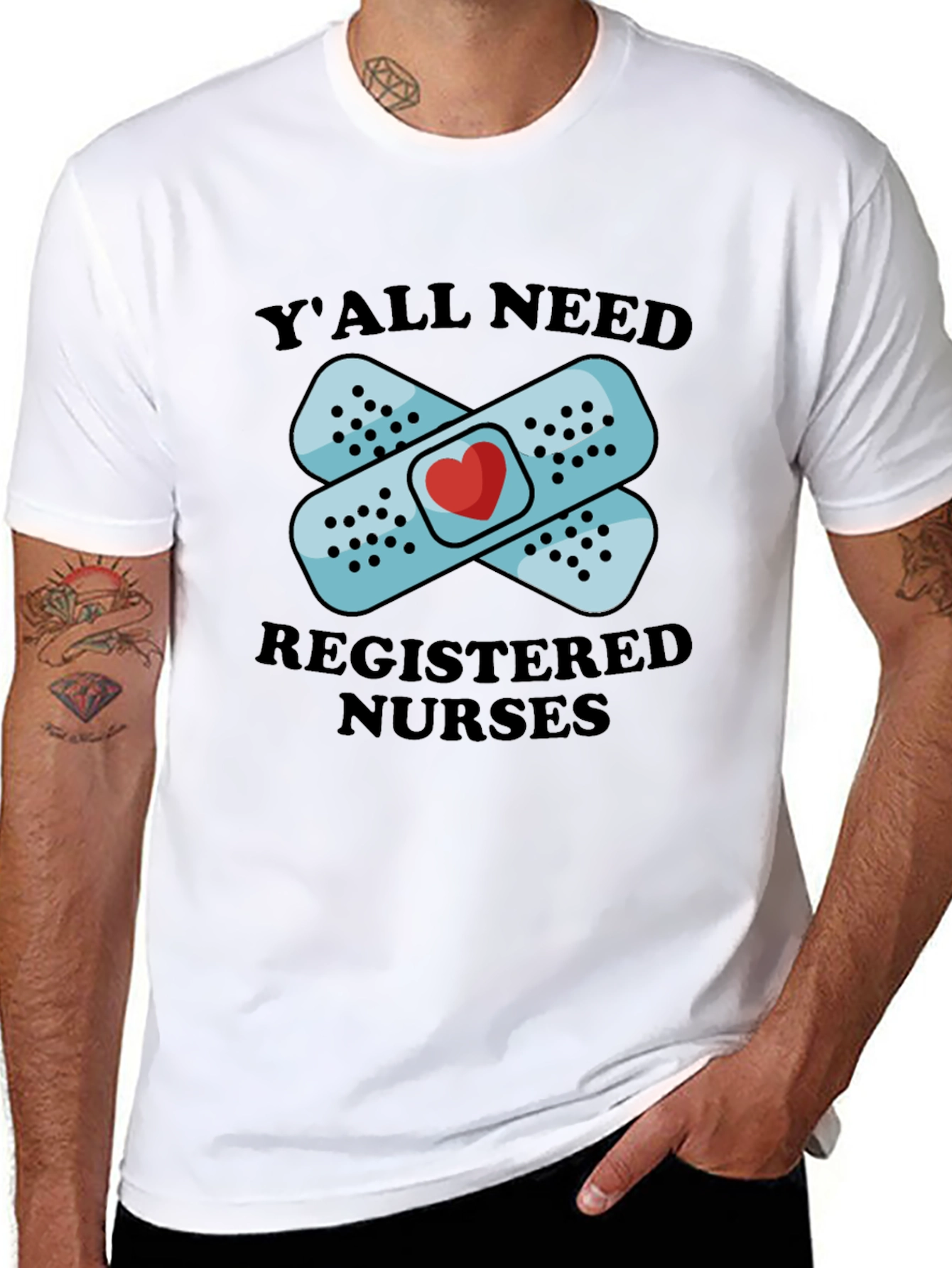 Black Y'all Need Registered Nurses Graphic T-Shirt view 8