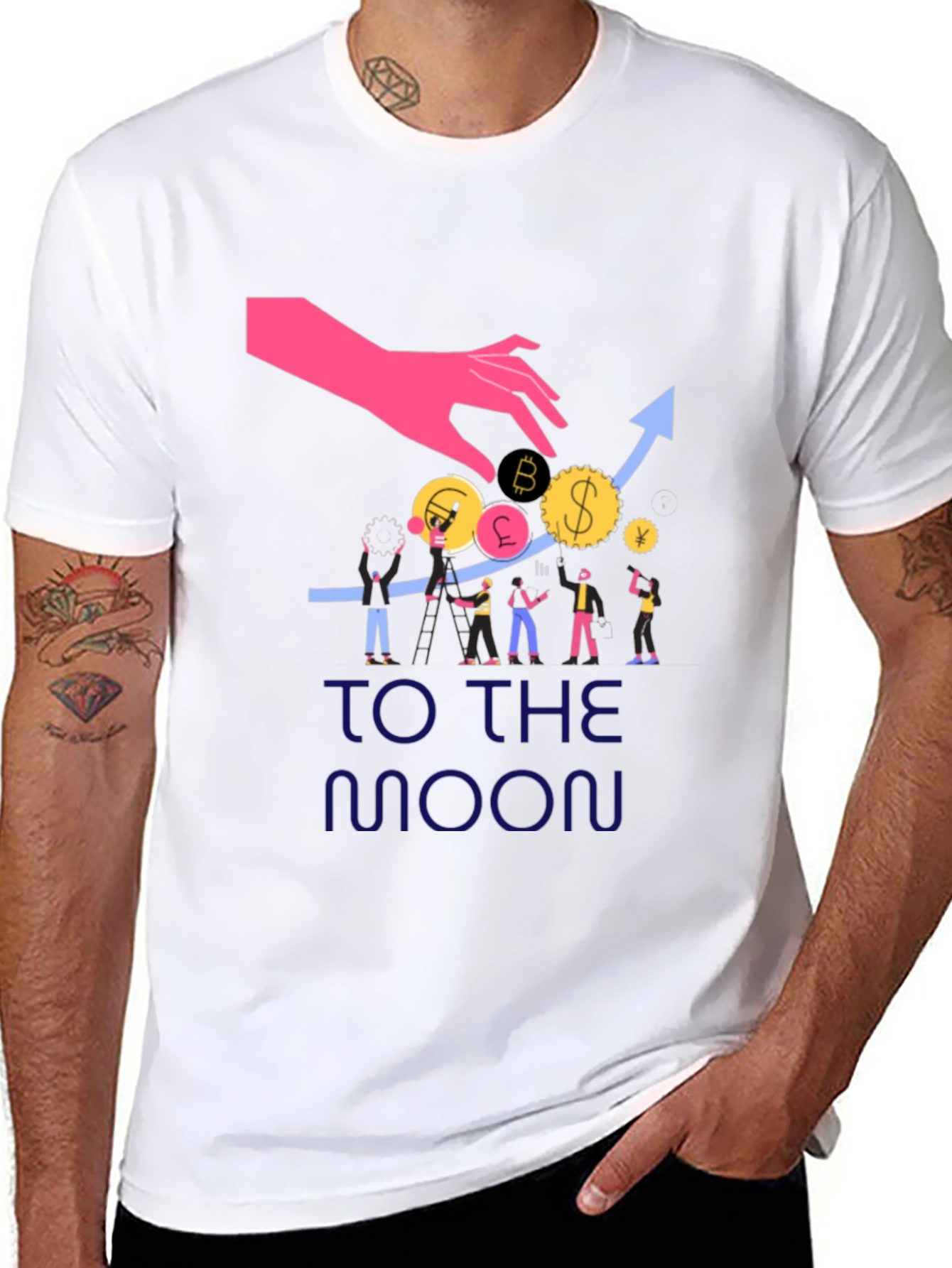 Black To the Moon Graphic Tee view 8