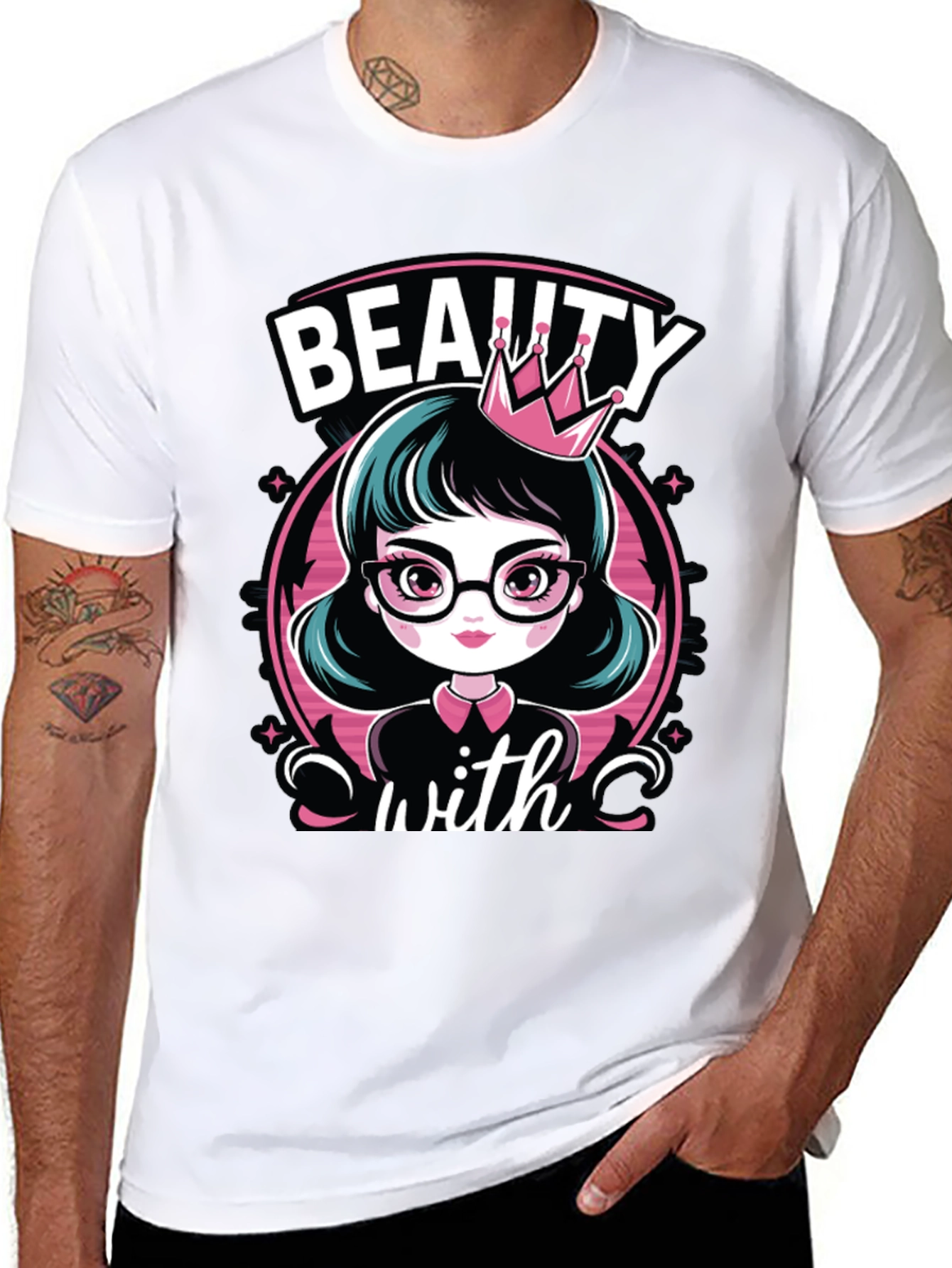 Beauty With Crown T-Shirt - 8