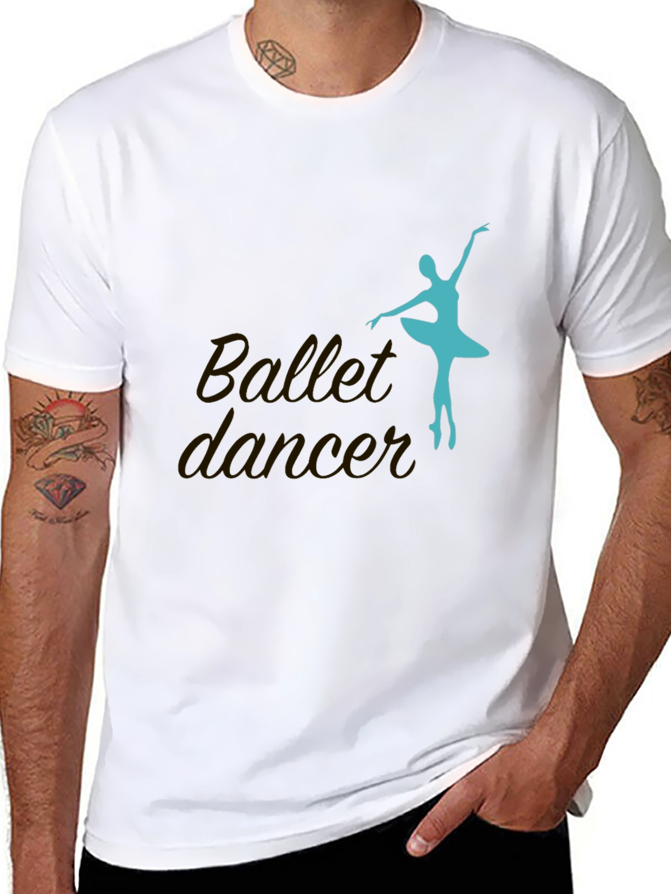 Black Ballet Dancer Graphic Tee - Stylish Comfort view 8