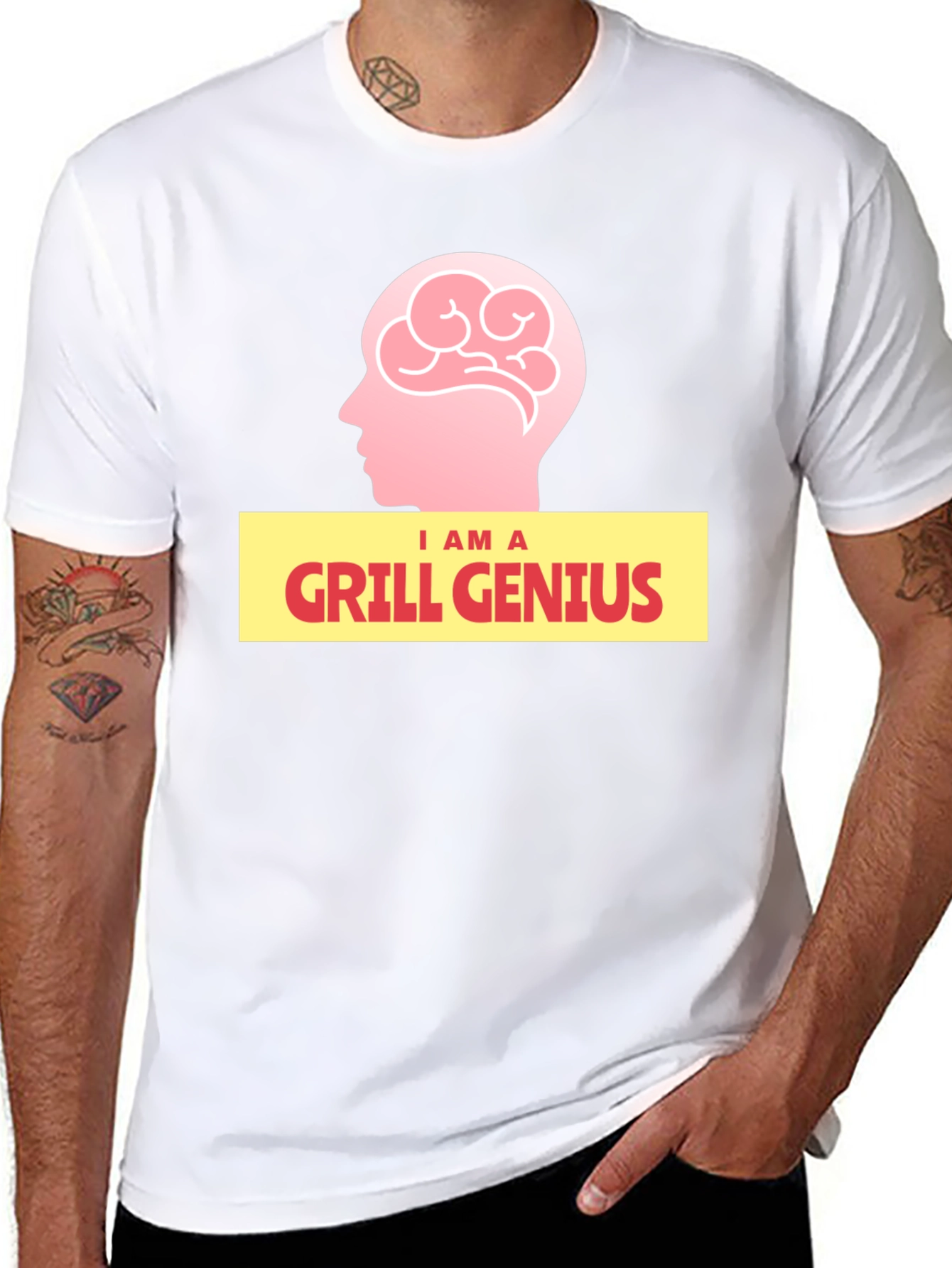 Black Grill Genius Graphic T-Shirt - BBQ Master Apparel view 8