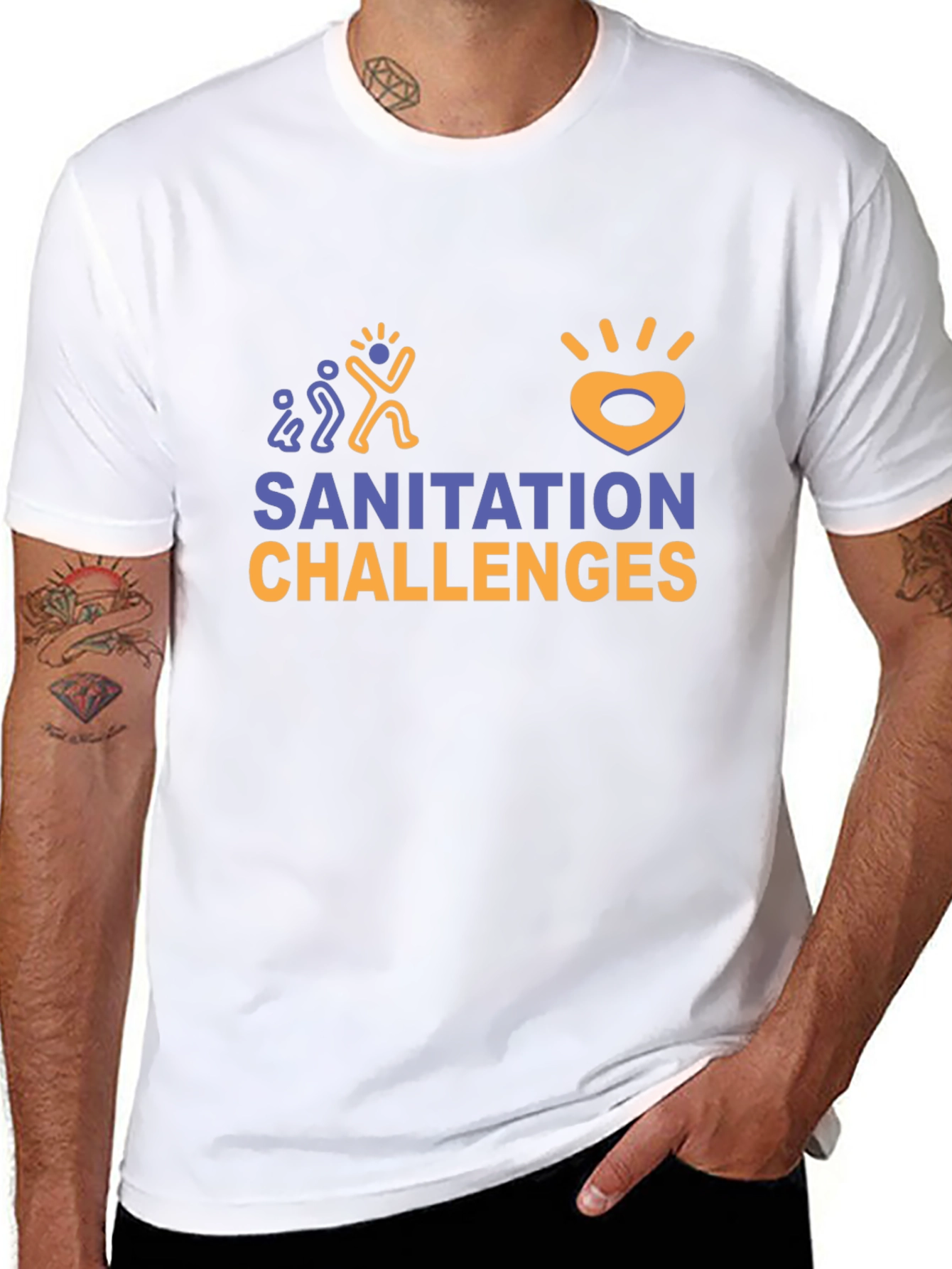 Sanitation Challenges Graphic T-Shirt - 8