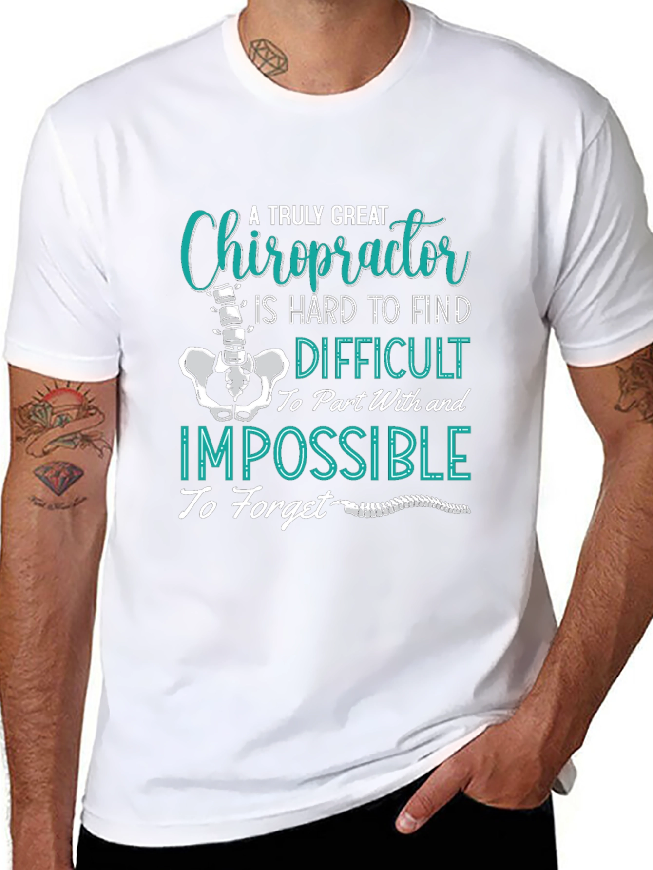 Black Chiropractor T-Shirt: A Truly Great Gift view 8